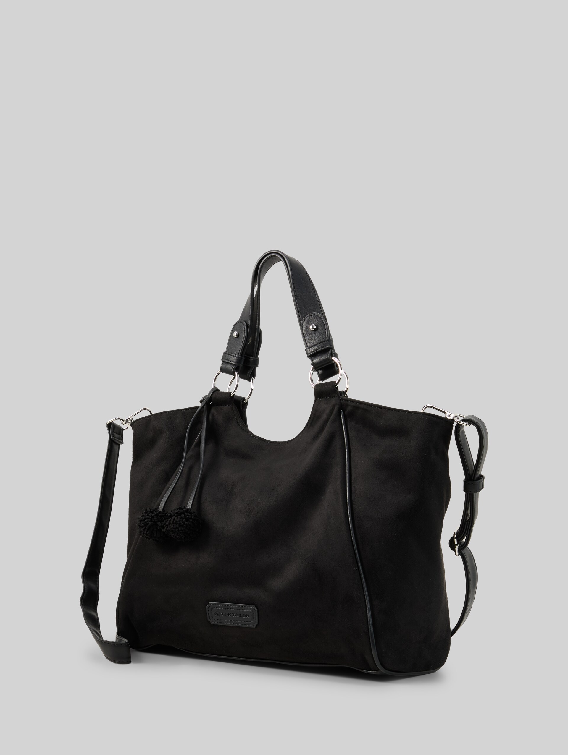 TTIDRA L Shopper met sierstiksels - schwarz / black - zijaanzicht product 