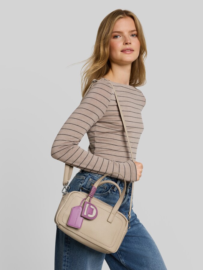 TTIRIDA Sac à main avec pendentif par Denim Female, beige / beige
