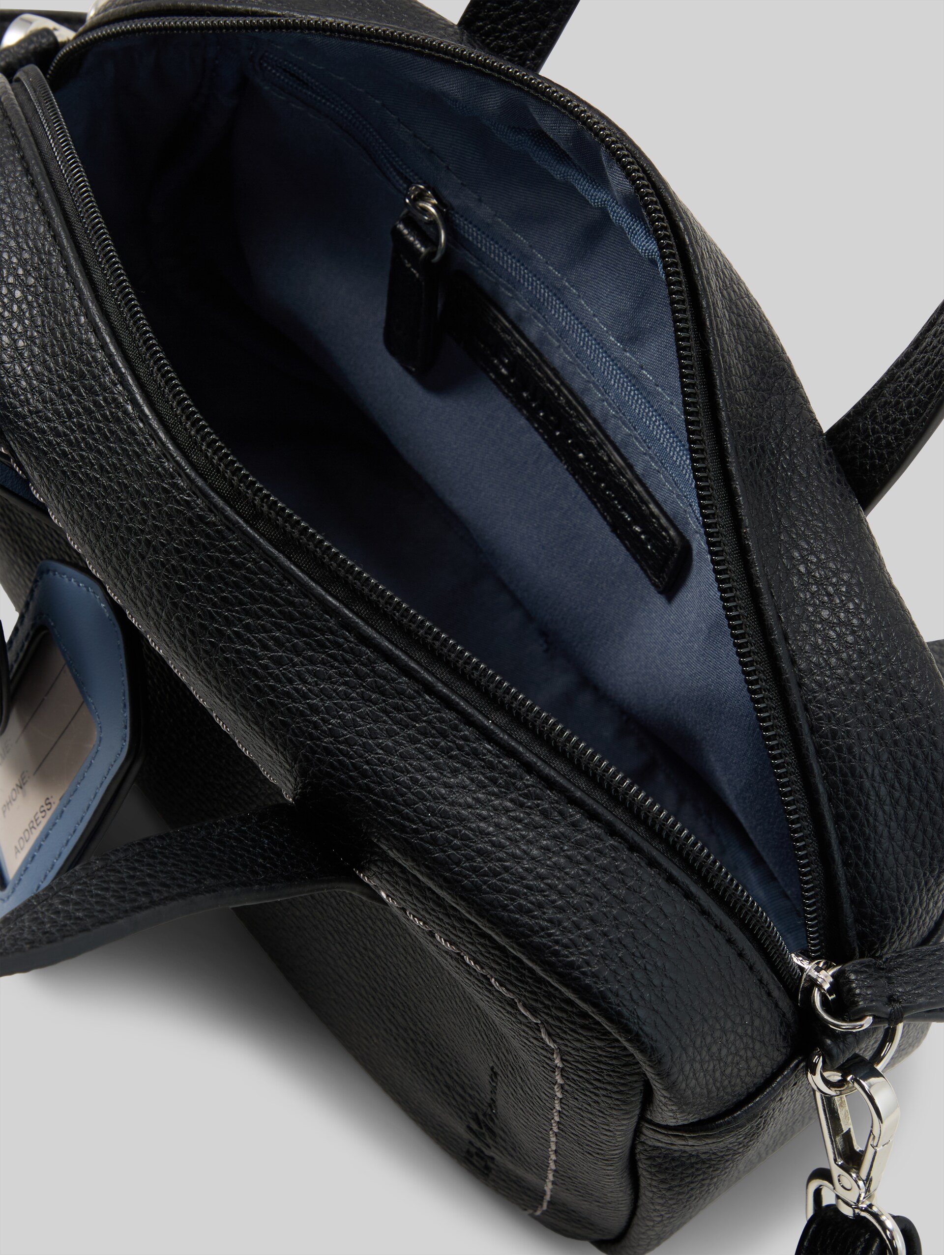 TTIRIDA handtas met hanger - schwarz / black - zijaanzicht product 