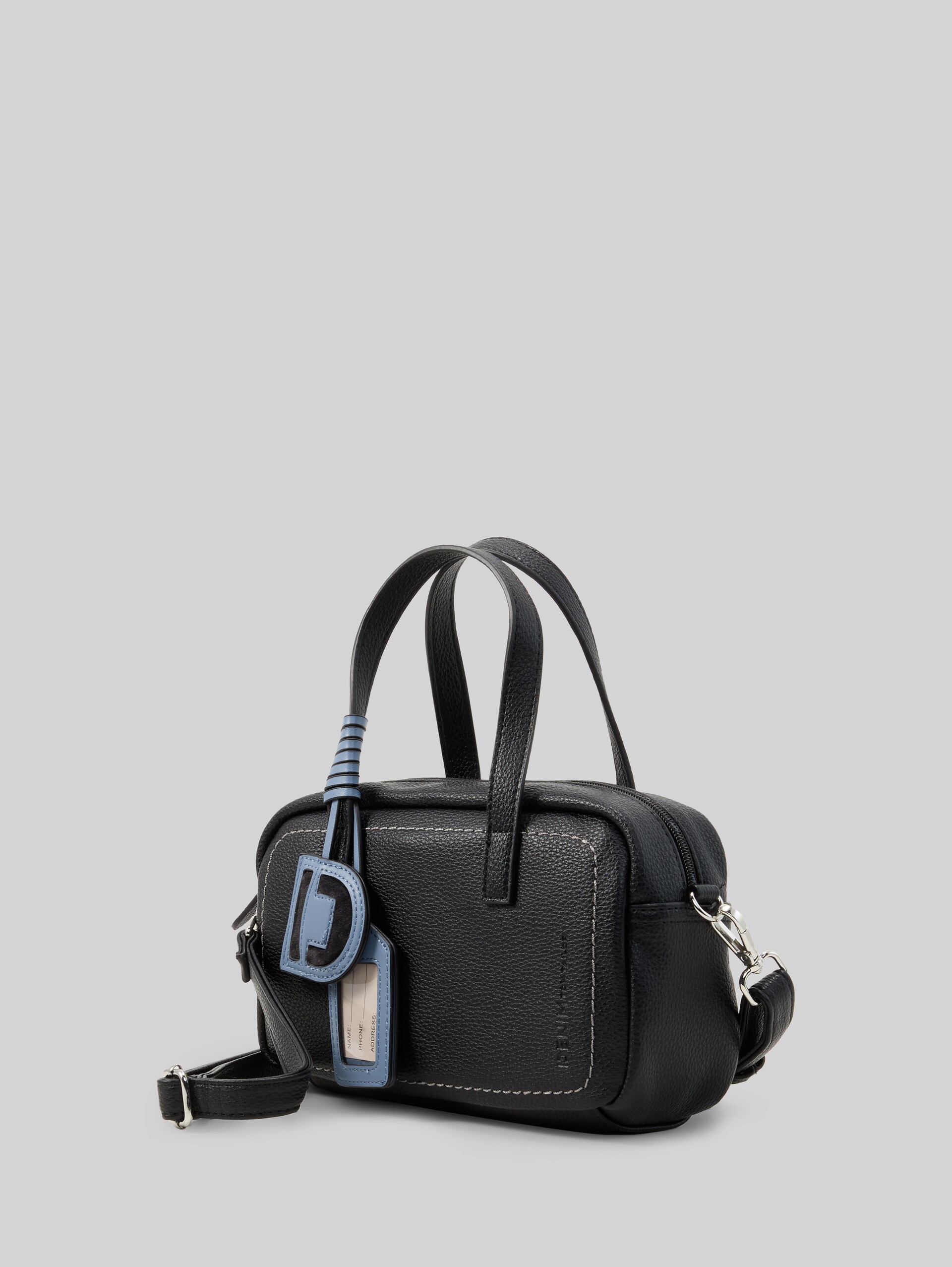 TTIRIDA handtas met hanger - schwarz / black - zijaanzicht product 