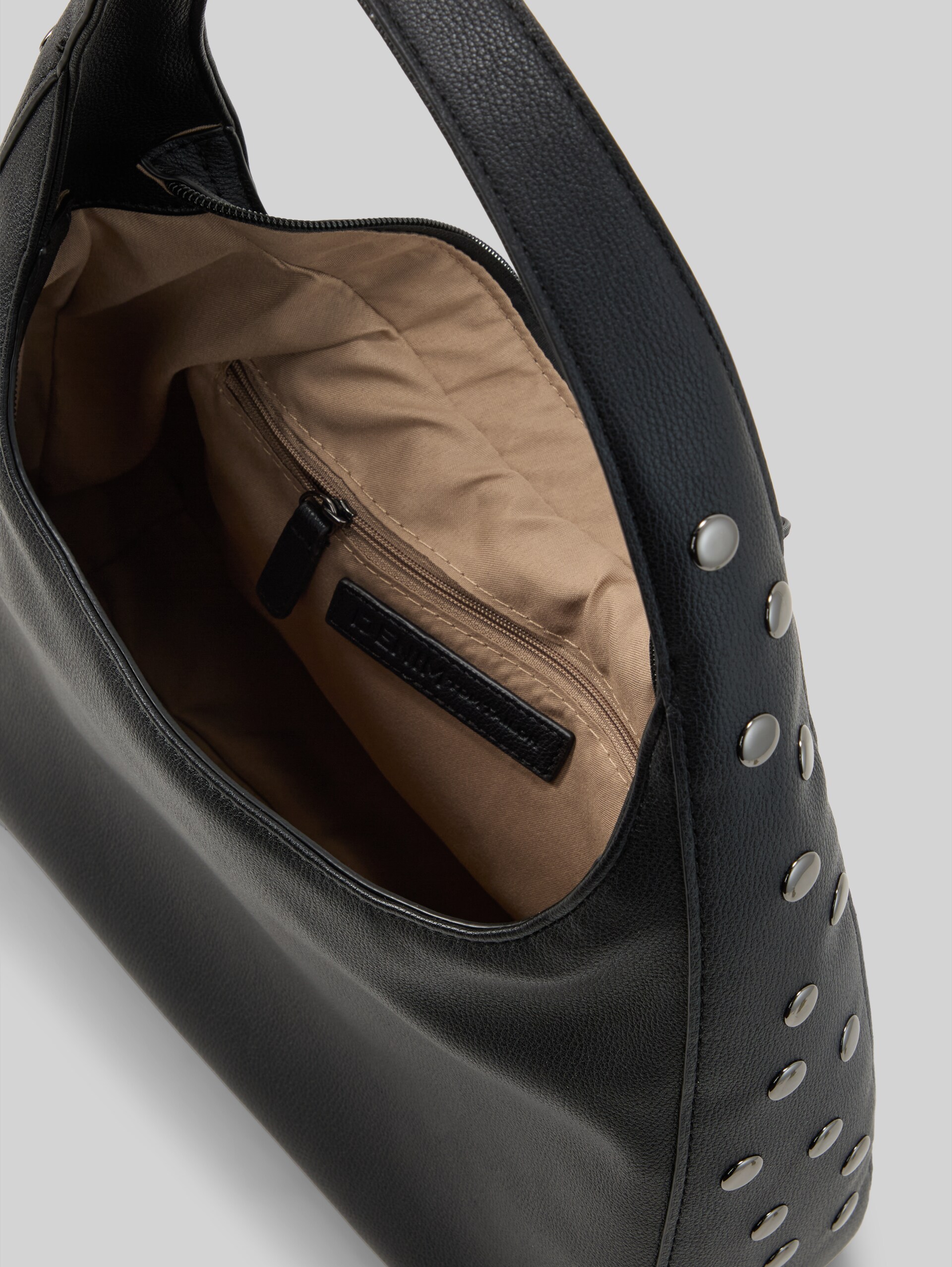 TTJACARDA L buideltas met studs - schwarz / black - zijaanzicht product 