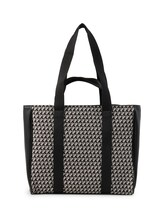 Geselecteerd, TTLANIKA L shopper met all-over print door Tom Tailor, zwart