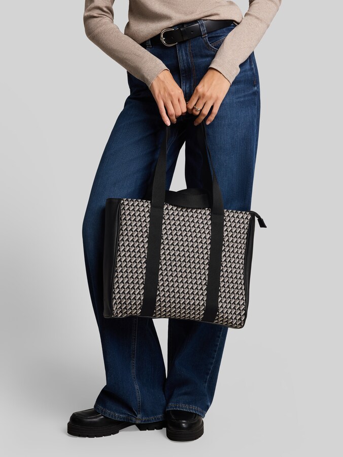 TTLANIKA L Sac cabas à imprimé intégral par Women, mixed black