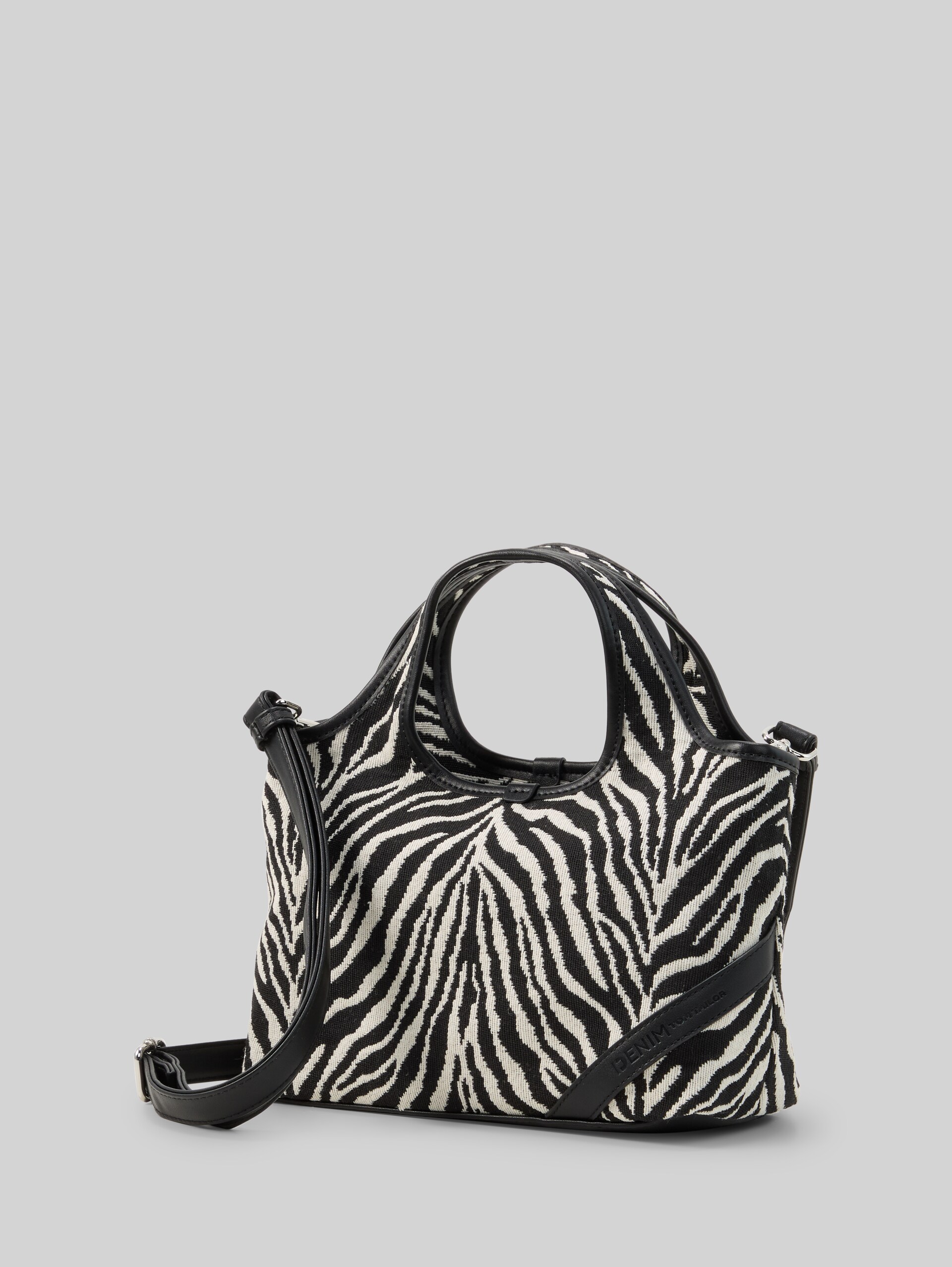 TTLIDORA S shopper met logobadge - animal black - zijaanzicht product 