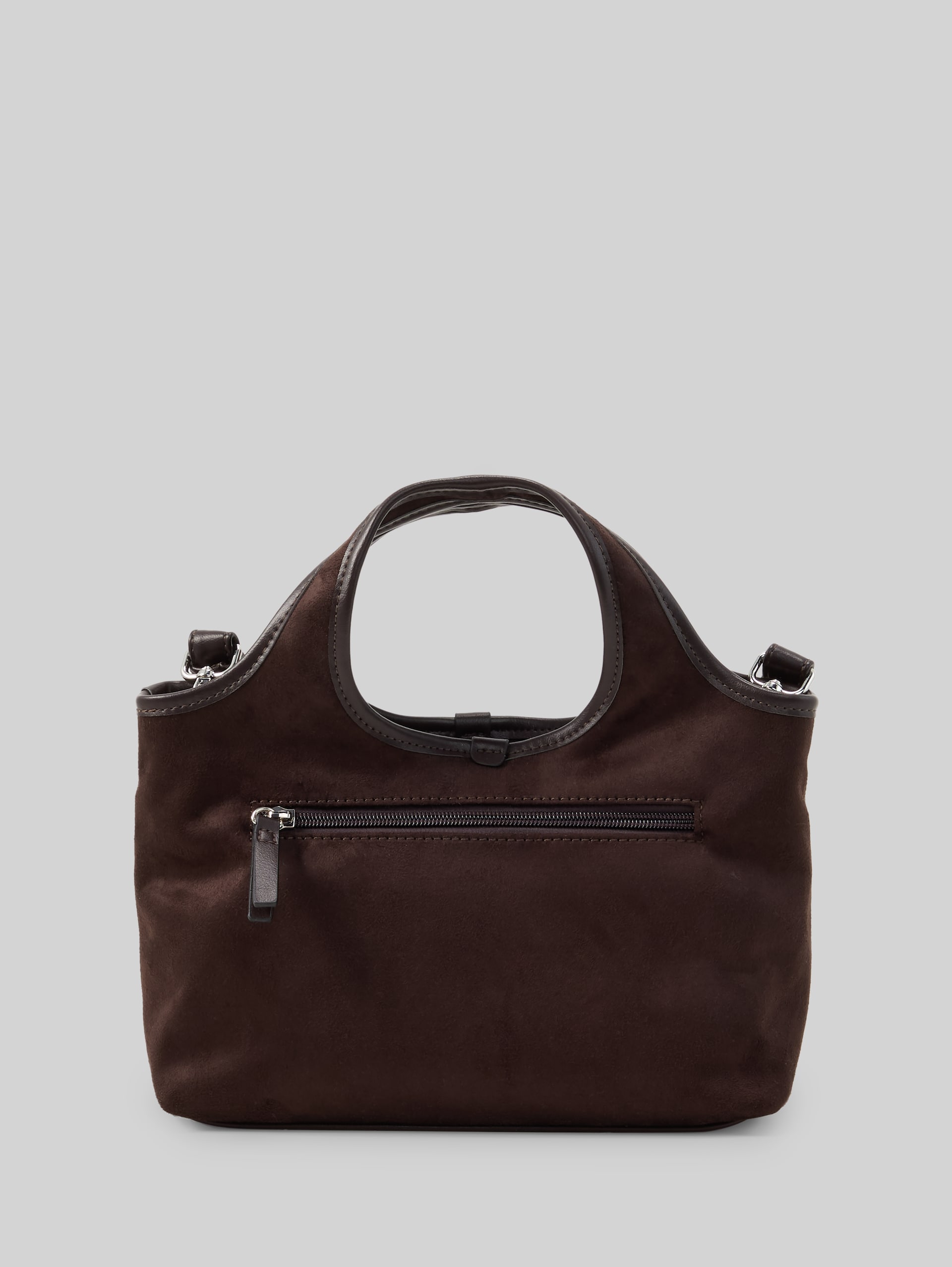 TTLIDORA S shopper met logobadge - dark brown - Achteraanzicht product