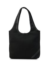 Geselecteerd, TTLIDORA L Shopper met logobadge door Tom Tailor, zwart