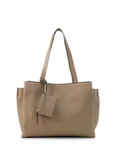 Niet geselecteerd, TTMAYAN L Shopper met bijzakje door Tom Tailor, beige