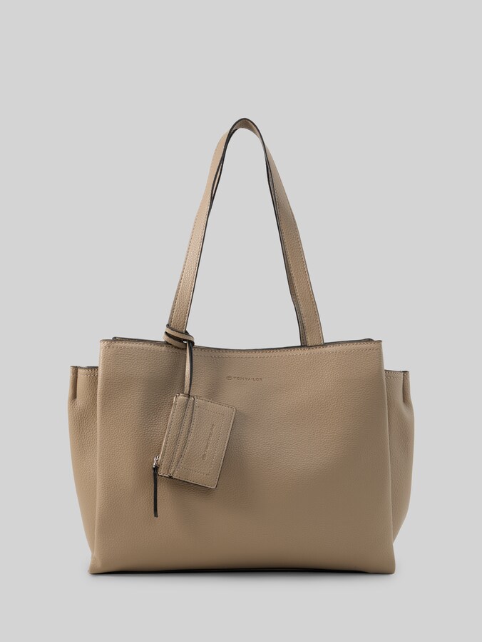 TTMAYAN L Tote bag with attached pouch by Women, taupe / taupe