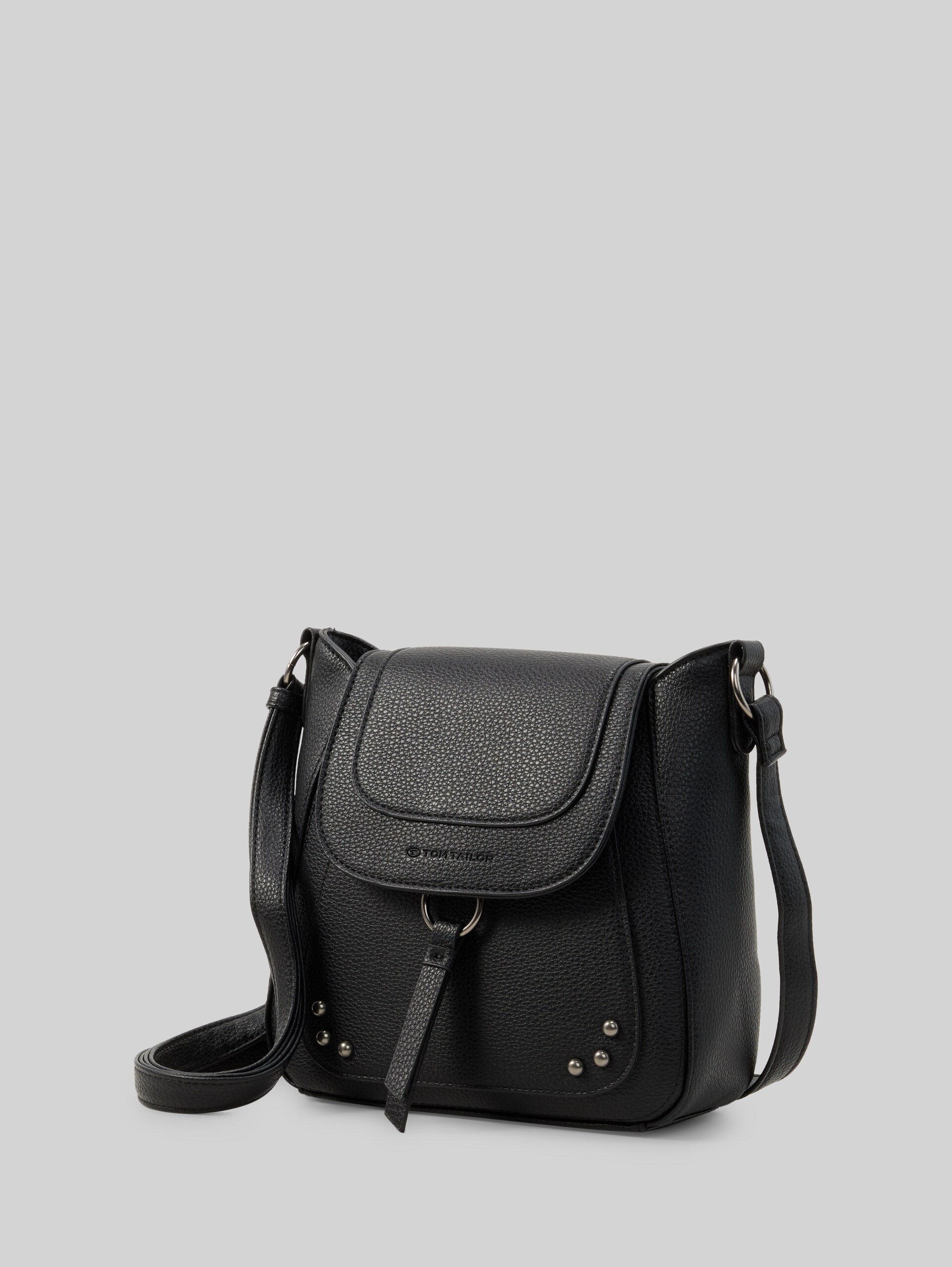 TTNALANI S schoudertas met studs - schwarz / black - zijaanzicht product 