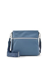 Niet geselecteerd, TTORLA M schoudertas met geweven band door Tom Tailor, blauw
