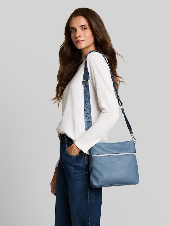 TTORLA M : sac à bandoulière avec lanière en tissu par Women, mid blue