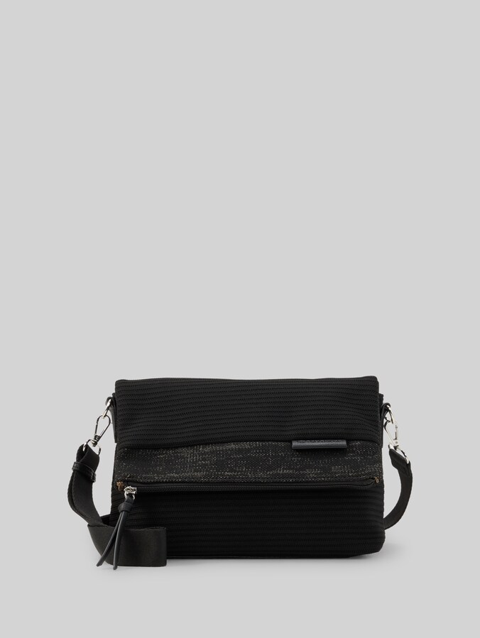TTVESNA M crossbody bag with flap by Women, schwarz / black