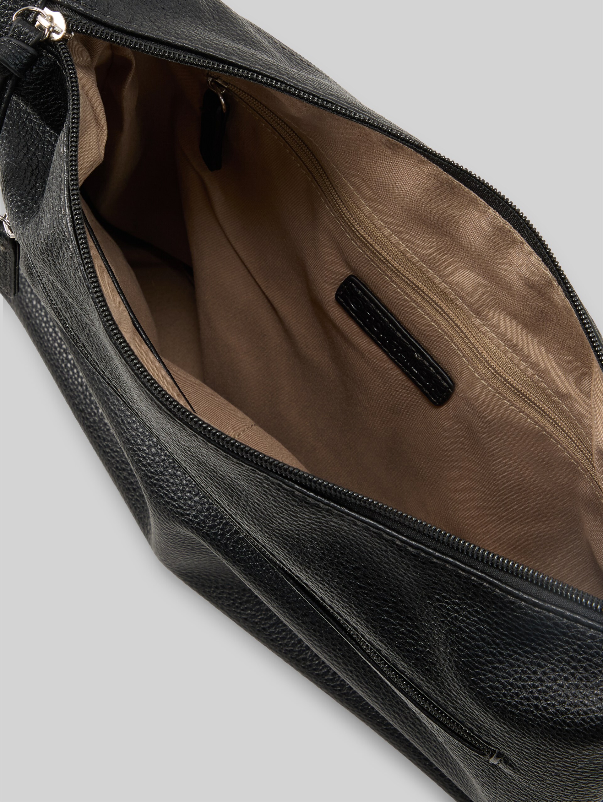 TTWINA M buideltas met ritsdetails - schwarz / black - zijaanzicht product 