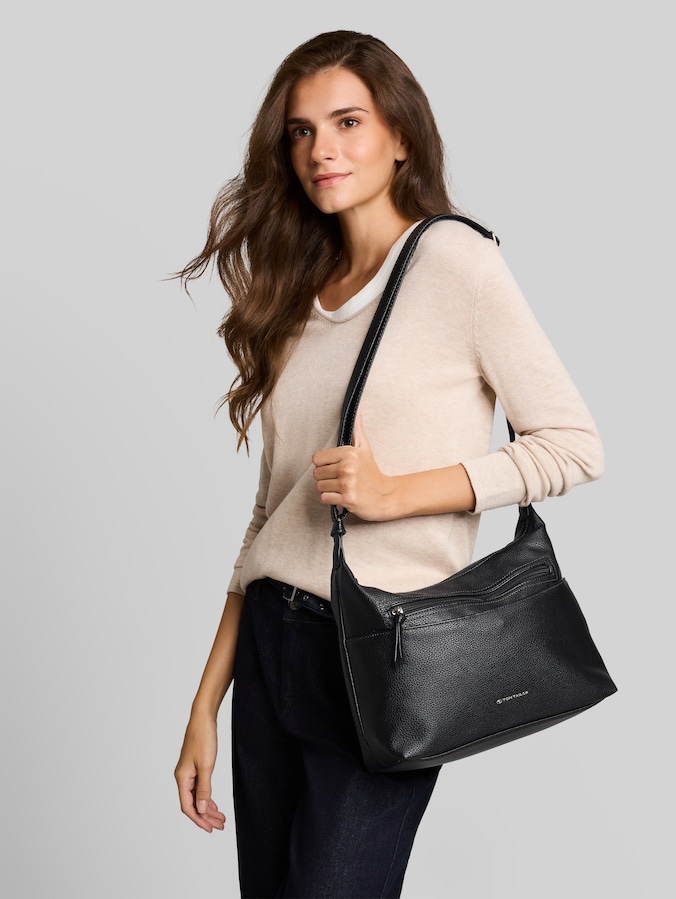 TTWINA M : sac fourre-tout avec détails zippés par Women, schwarz / black