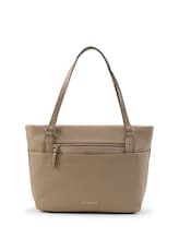 Niet geselecteerd, TTWINA L shopper met ritsdetails door Tom Tailor, beige