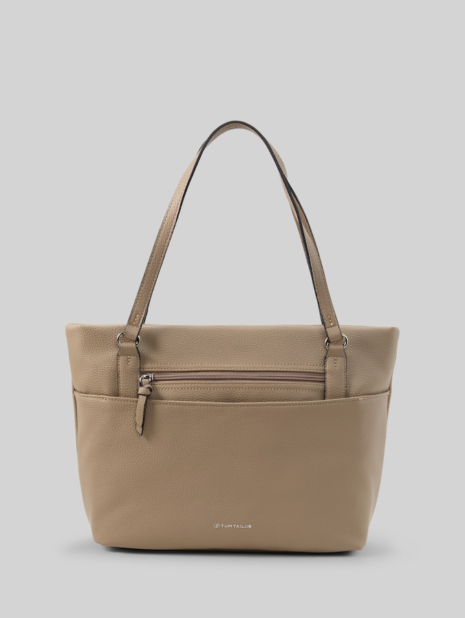 TTWINA L : sac cabas avec détails zippés par Women, taupe / taupe