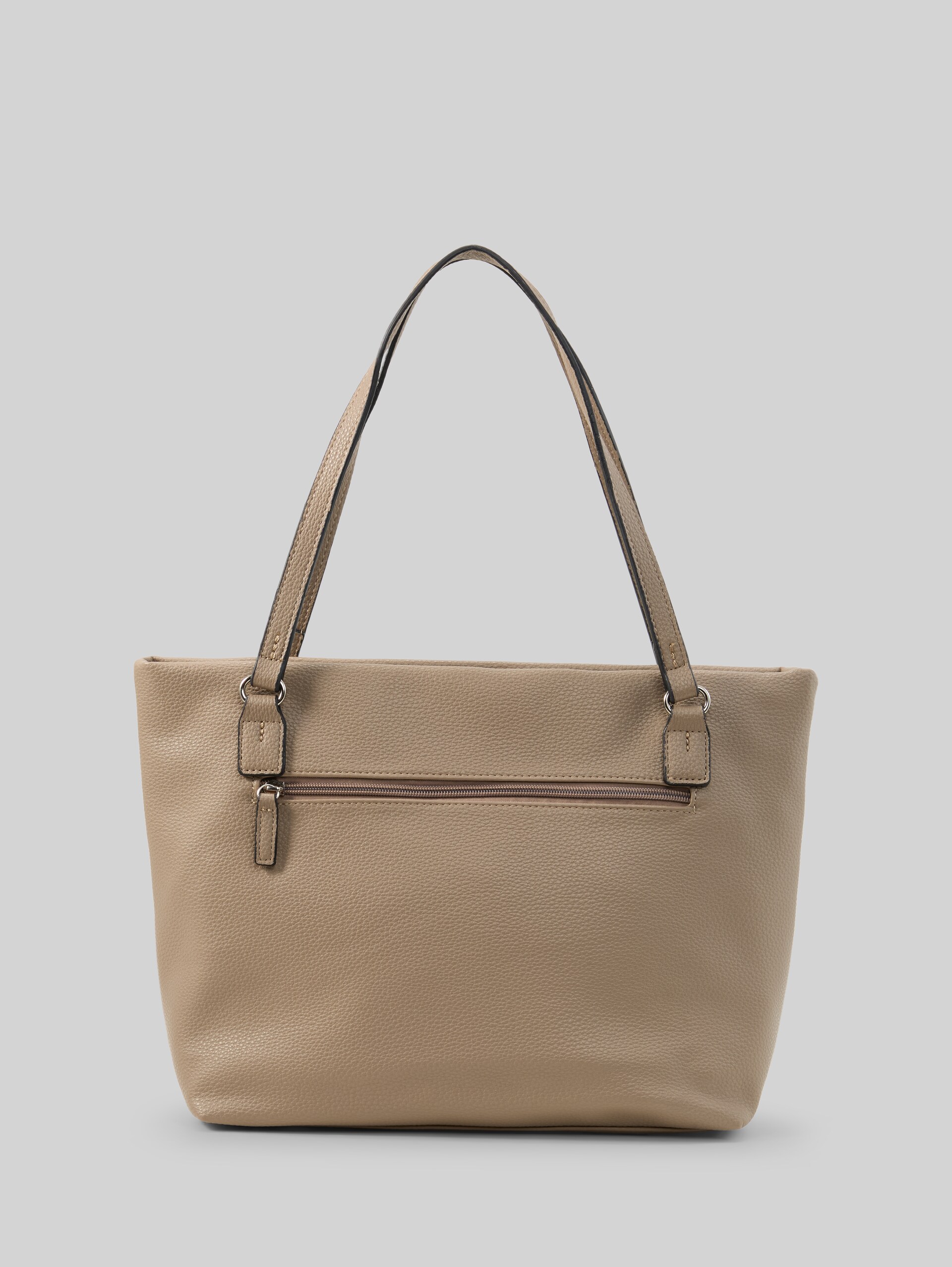 TTWINA L shopper met ritsdetails - taupe / taupe - Achteraanzicht product