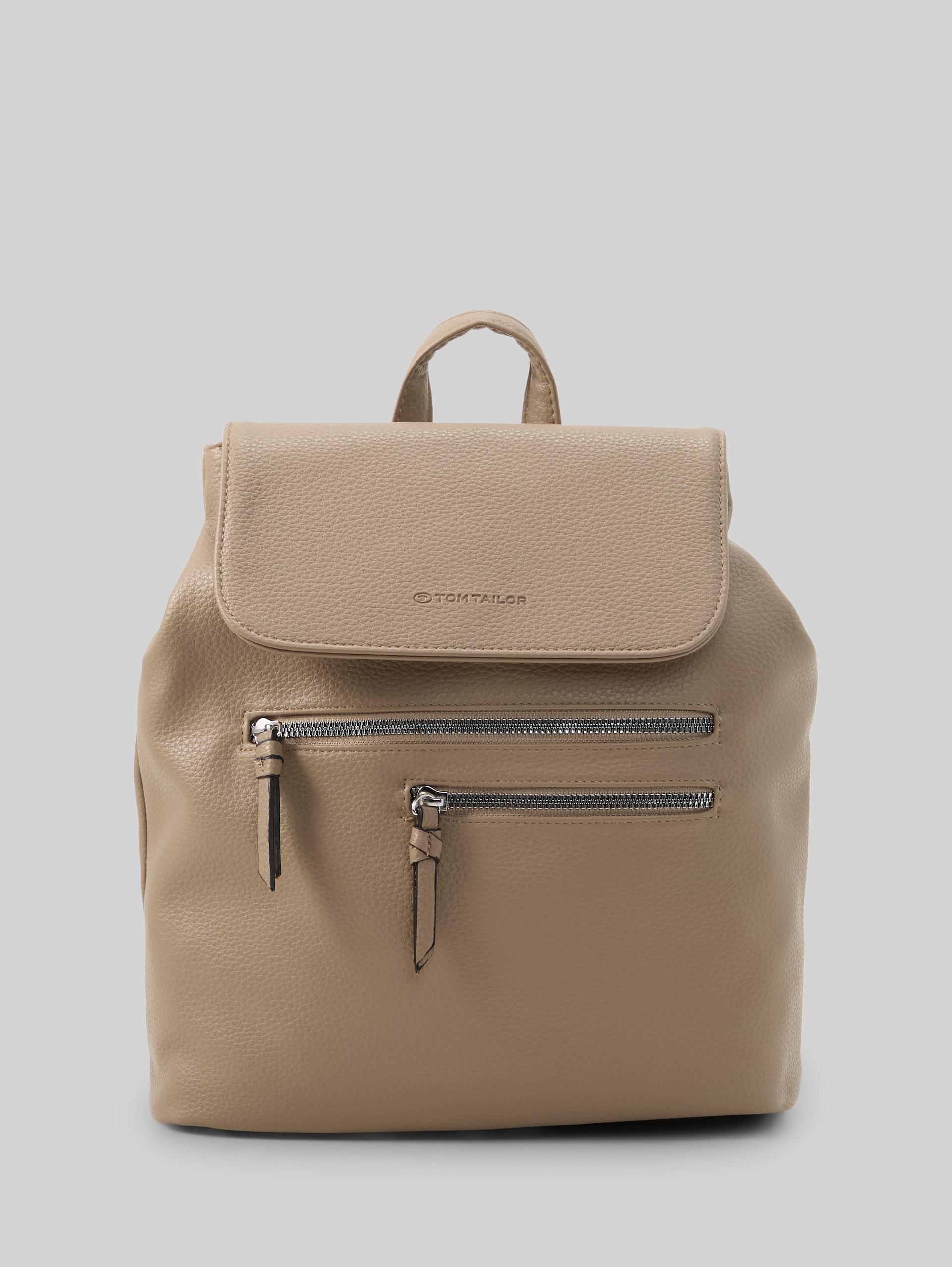 TTWINONA Rugzak met omslag - taupe / taupe - Product vooraanzicht