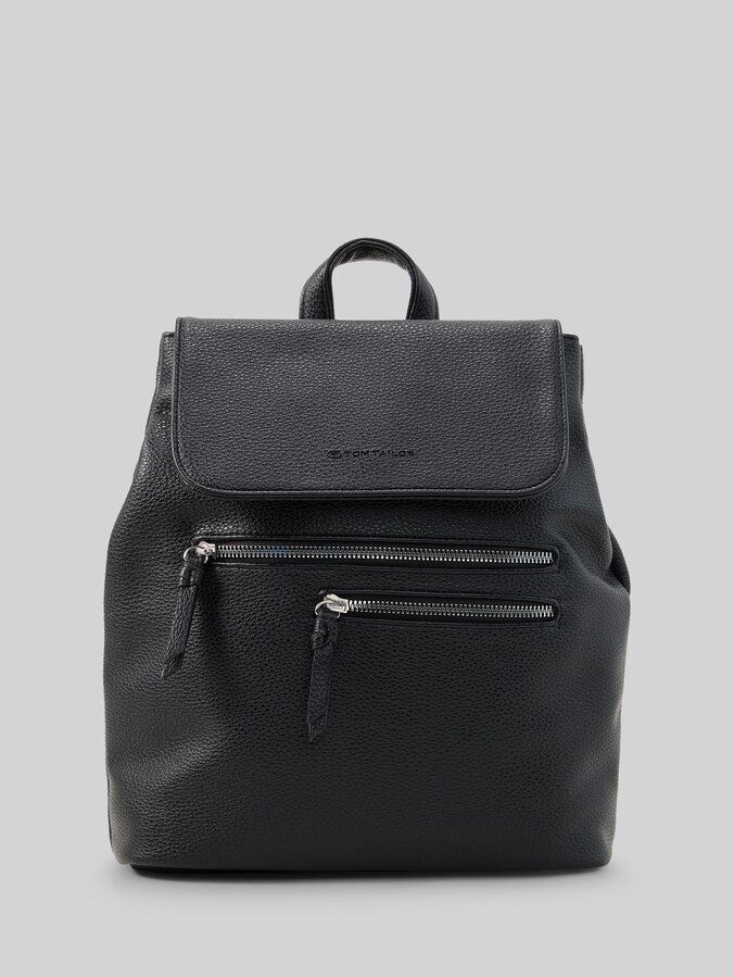 TTWINONA rucksack with flap by Women, schwarz / black