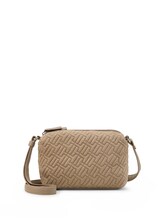 Geselecteerd, TTXANTHIA schoudertas met logo-reliëf door Tom Tailor, beige