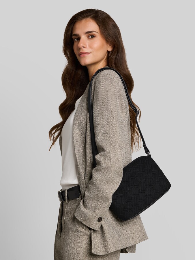 TTXANTHIA Sac à bandoulière avec logo estampé par Women, schwarz / black