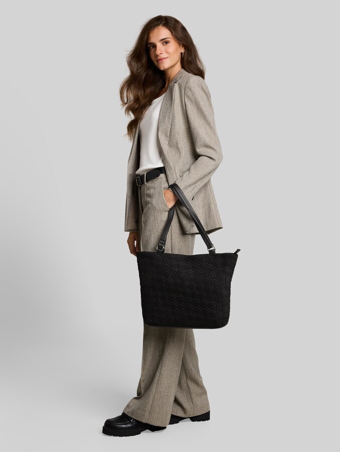 TTXANTHIA L Sac cabas avec logo estampé par Women, schwarz / black