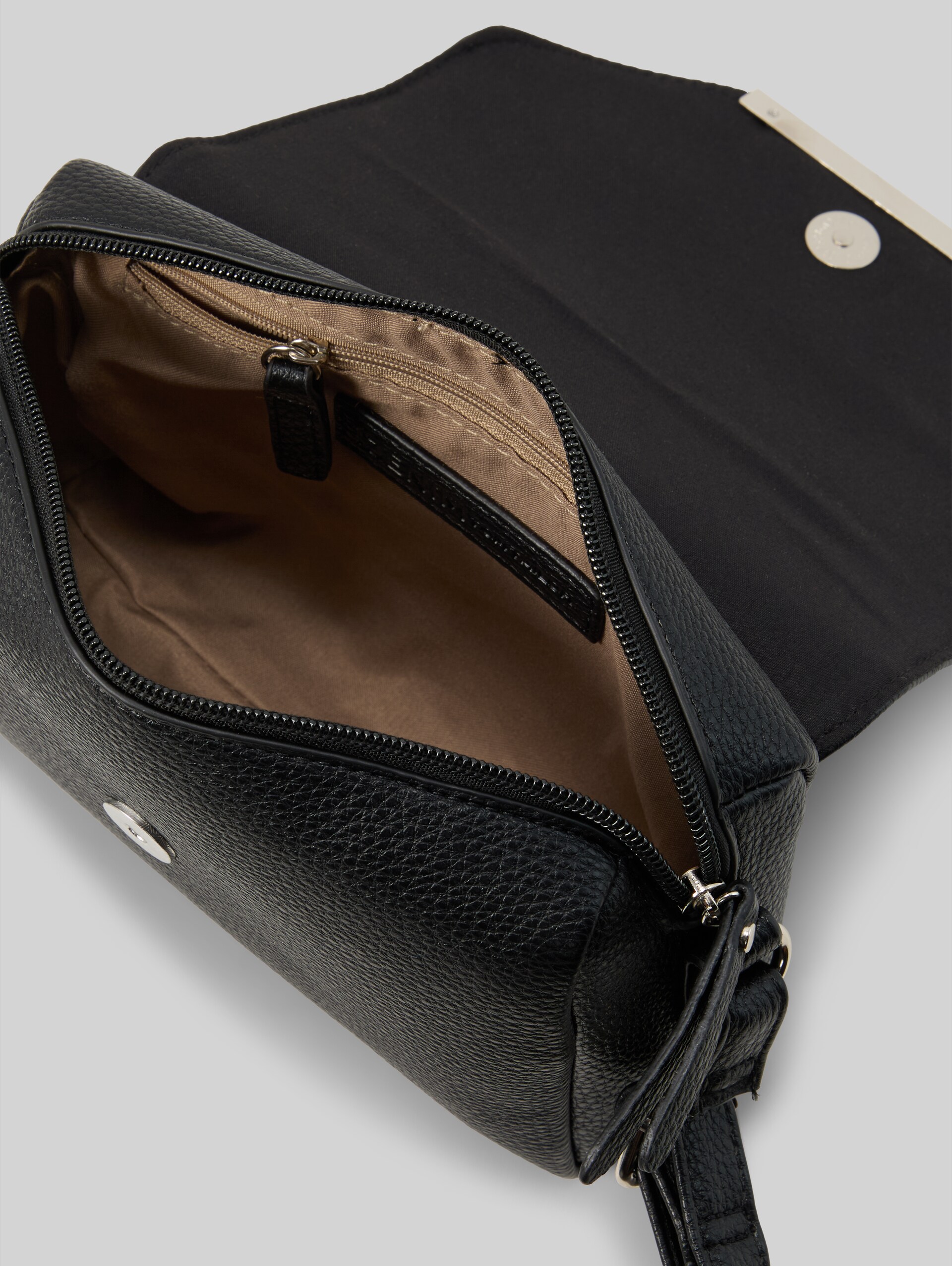 TTYADIRA S Handtas met sierstrip - schwarz / black - zijaanzicht product 
