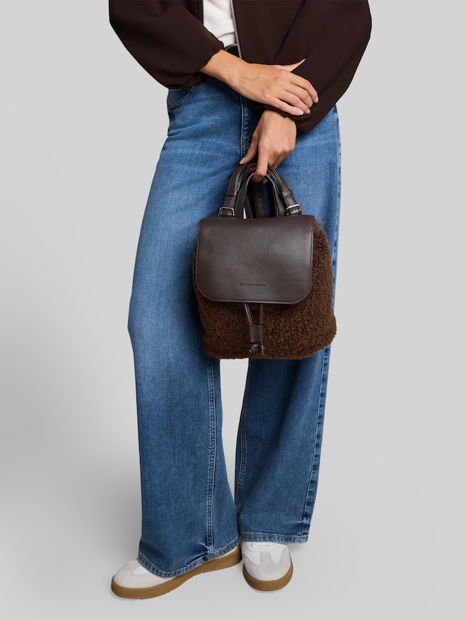 TTZELINA S Sac à dos à rabat par Women, dark brown