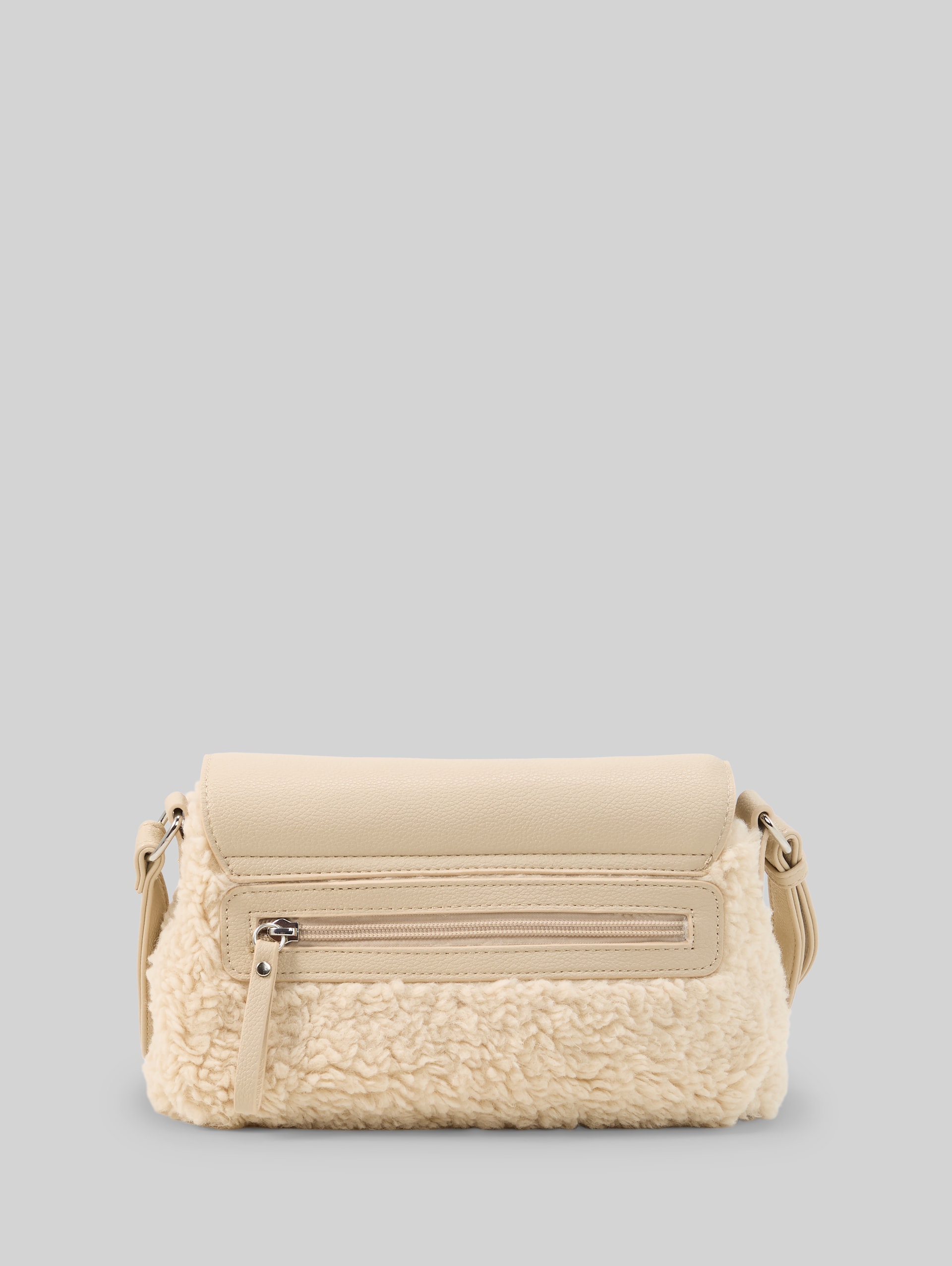 TTZELINA S schoudertas met teddybont - beige / beige - Achteraanzicht product
