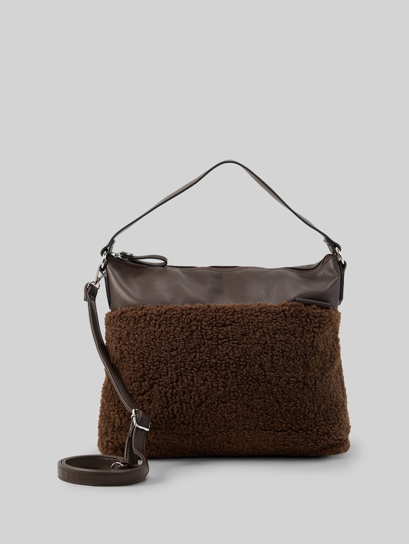 TTZELINA M : sac poche en fourrure synthétique par Women, dark brown