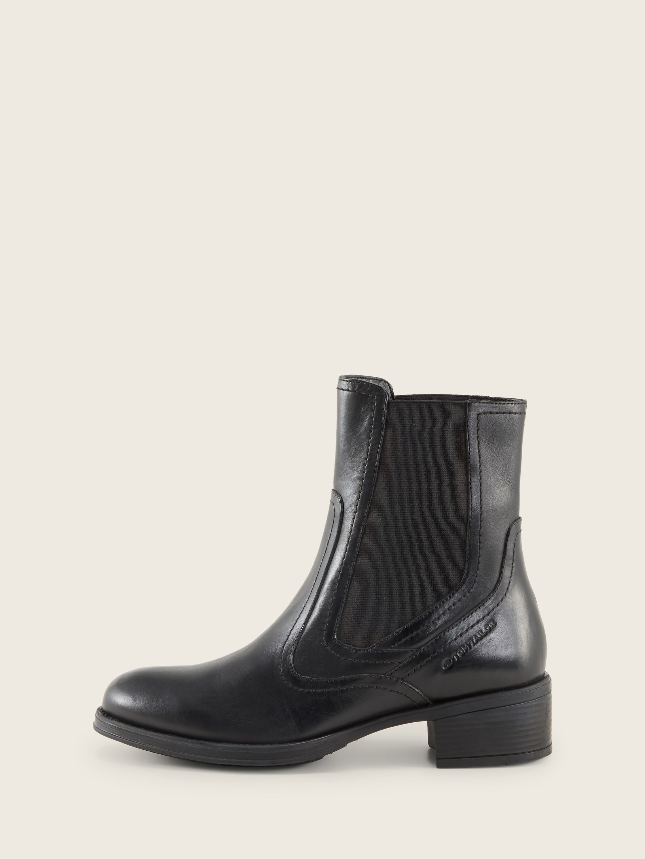 Stiefeletten aus Leder - black_1 - 