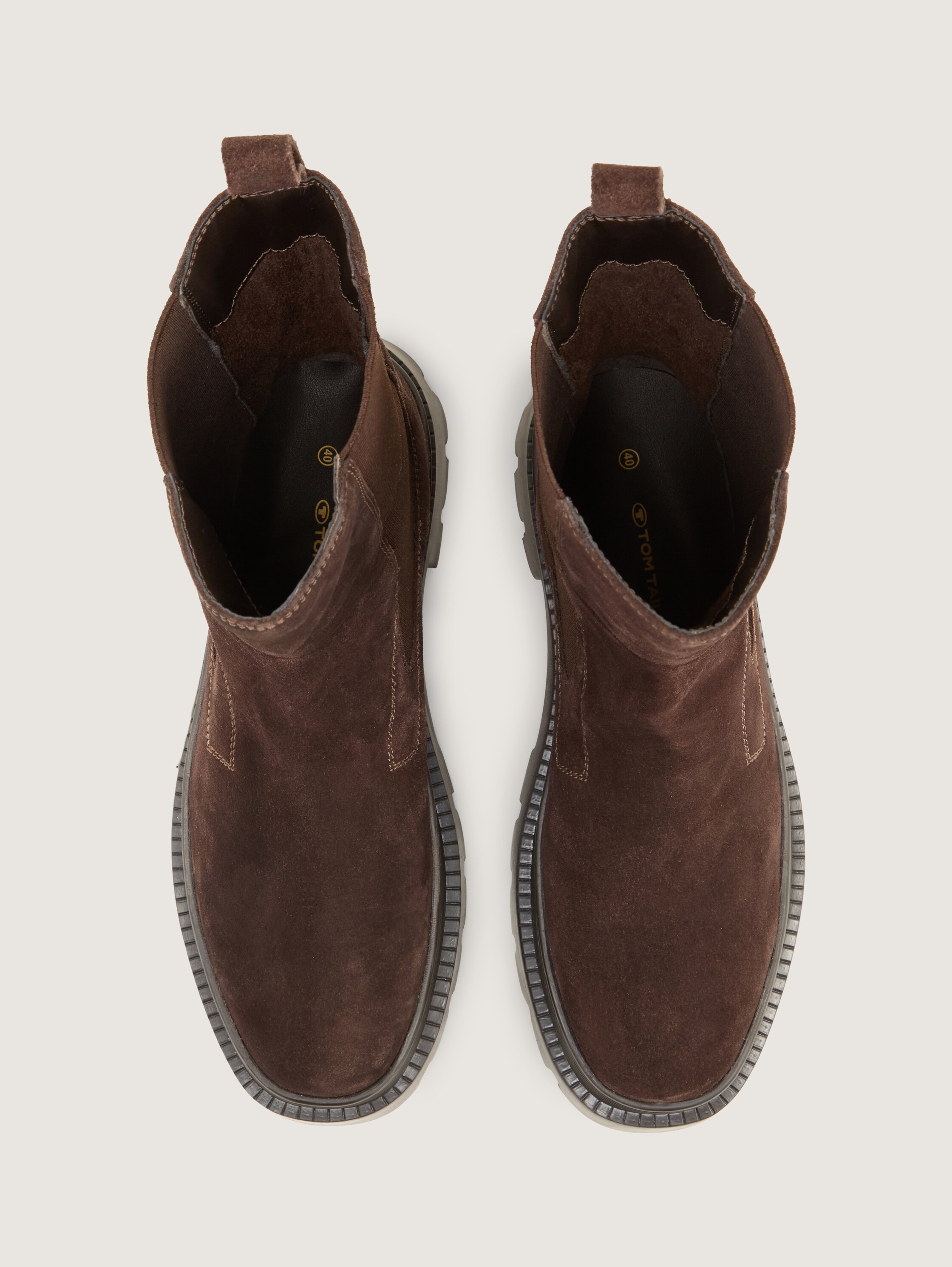 Gefütterte Lederstiefel - brown - 