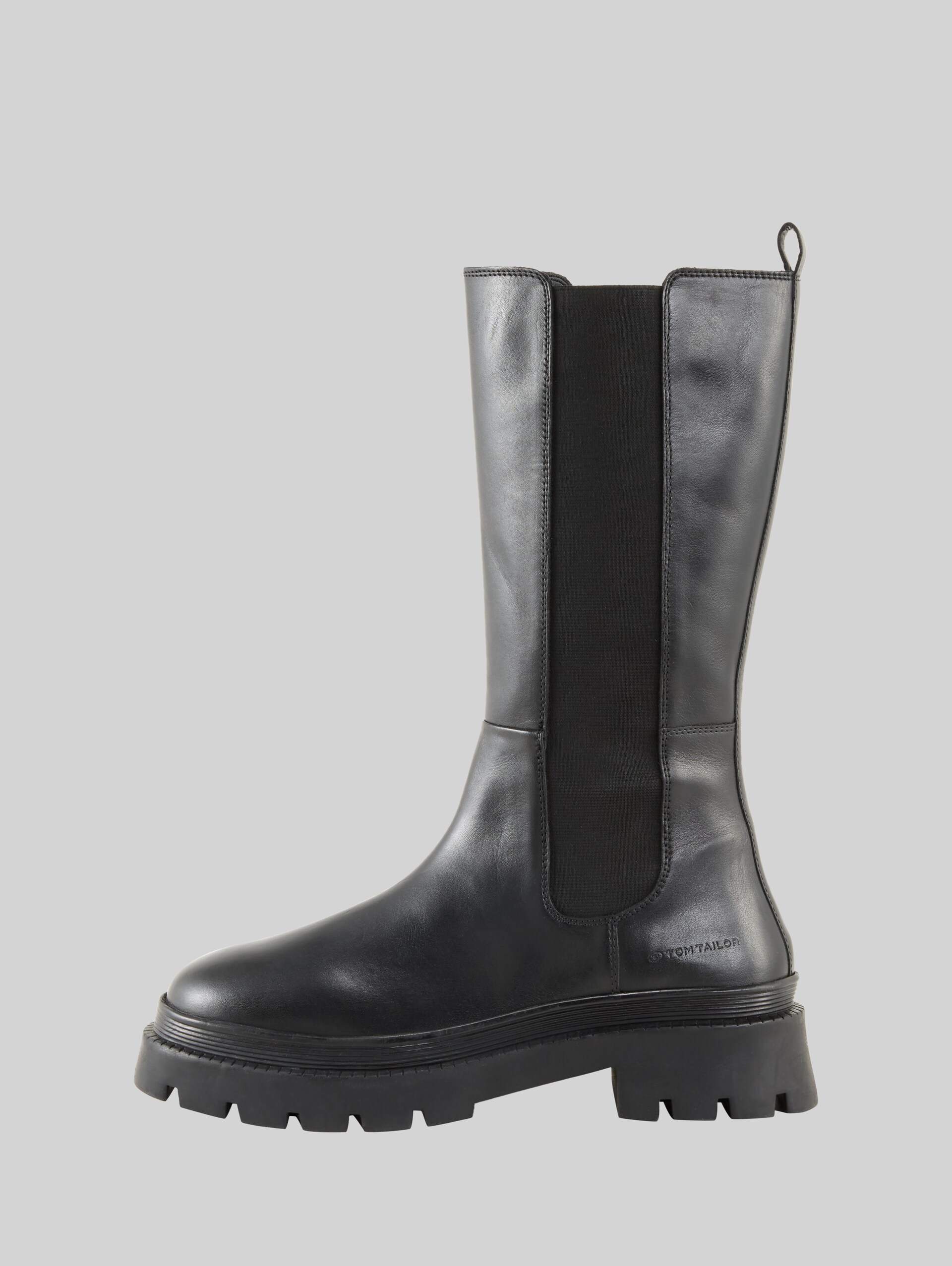 Lined leather boots - black - Product detail view