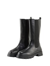 Ausgewählt, Gefütterte Stiefel aus Leder von Tom Tailor, schwarz