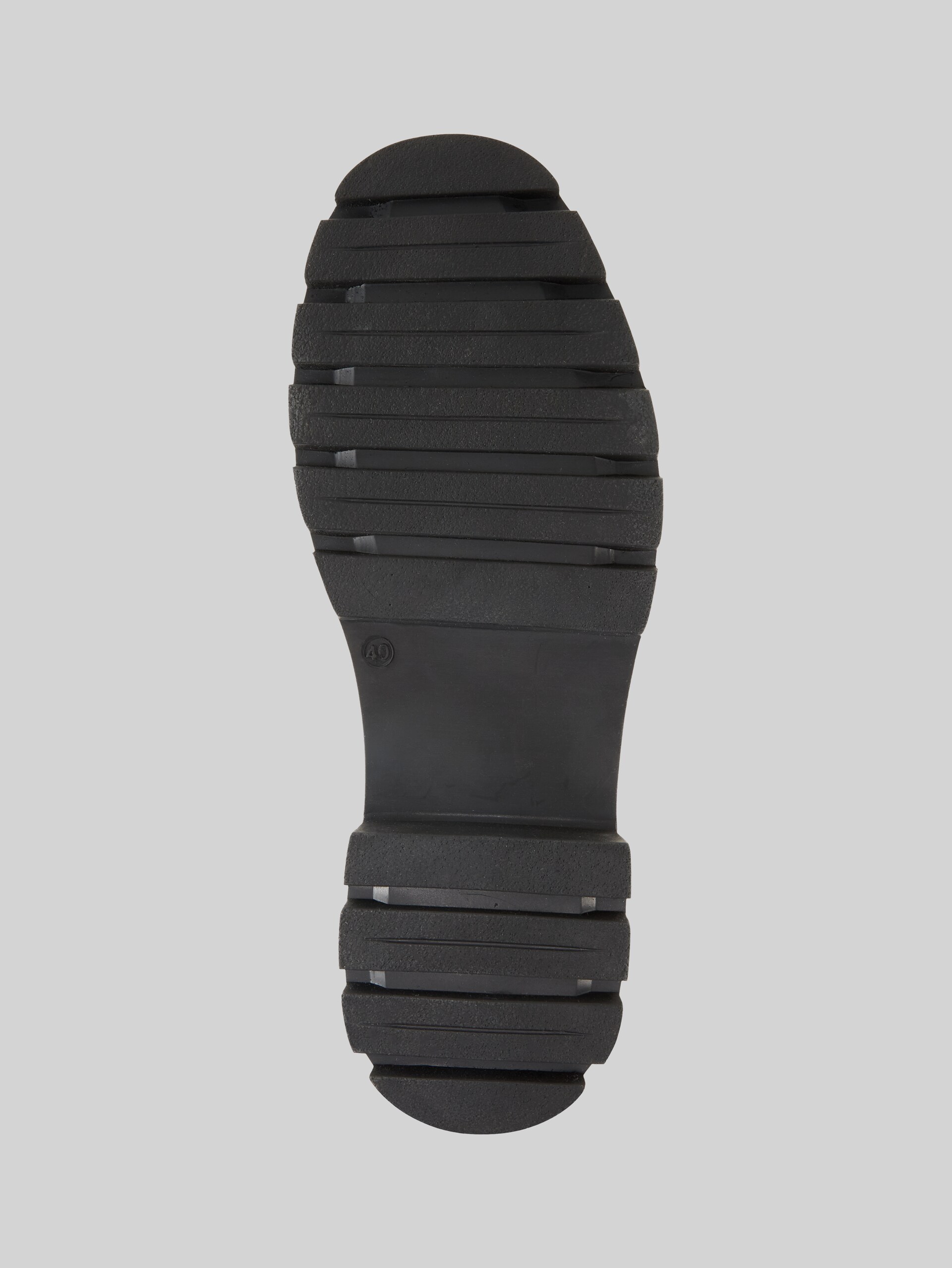 Lined leather boots - black - Product view sole 