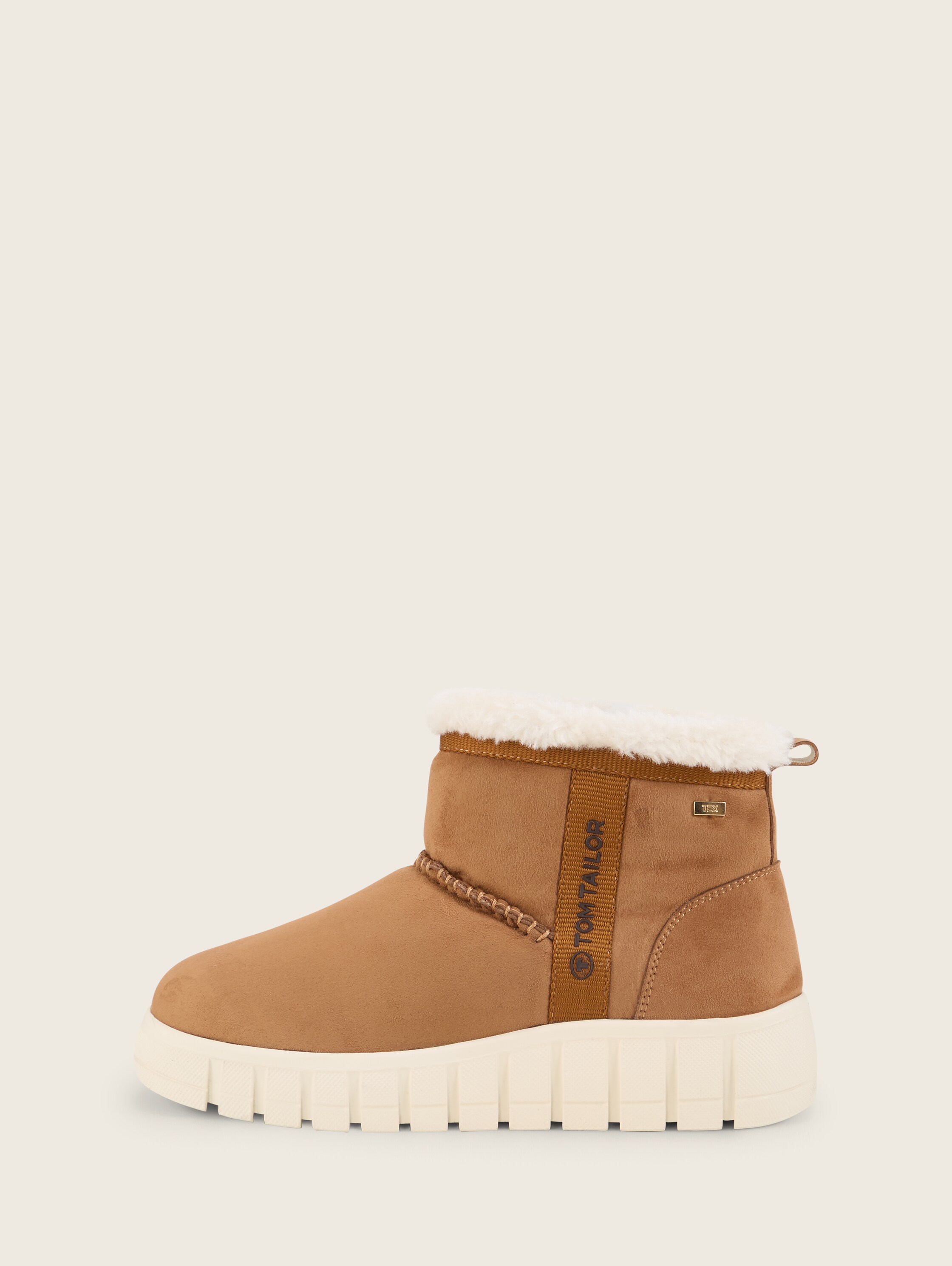 Gefütterte Stiefeletten mit Reißverschluss - hazel - 