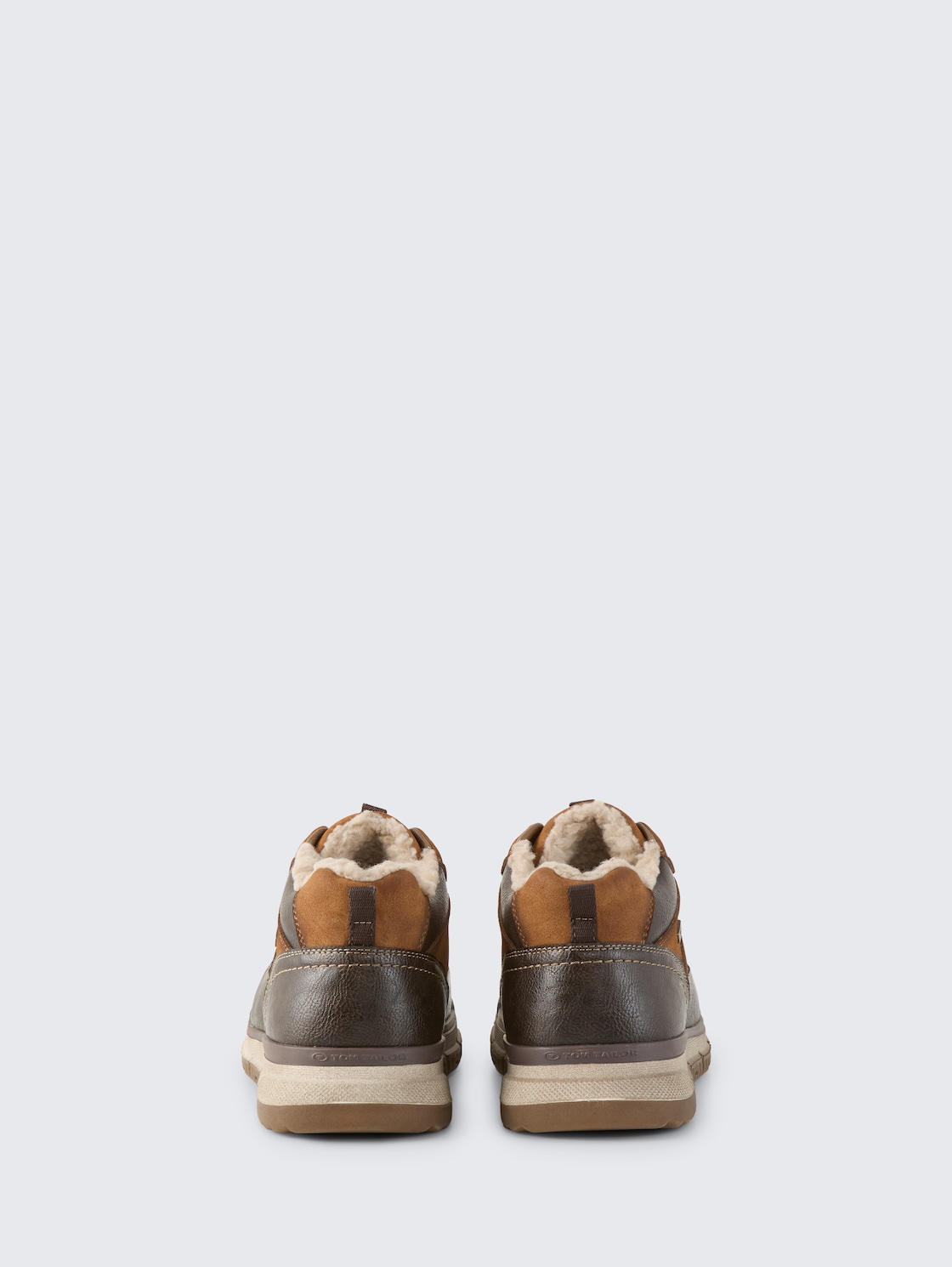 Waterproof lace-up shoes - cognac - Product rear view