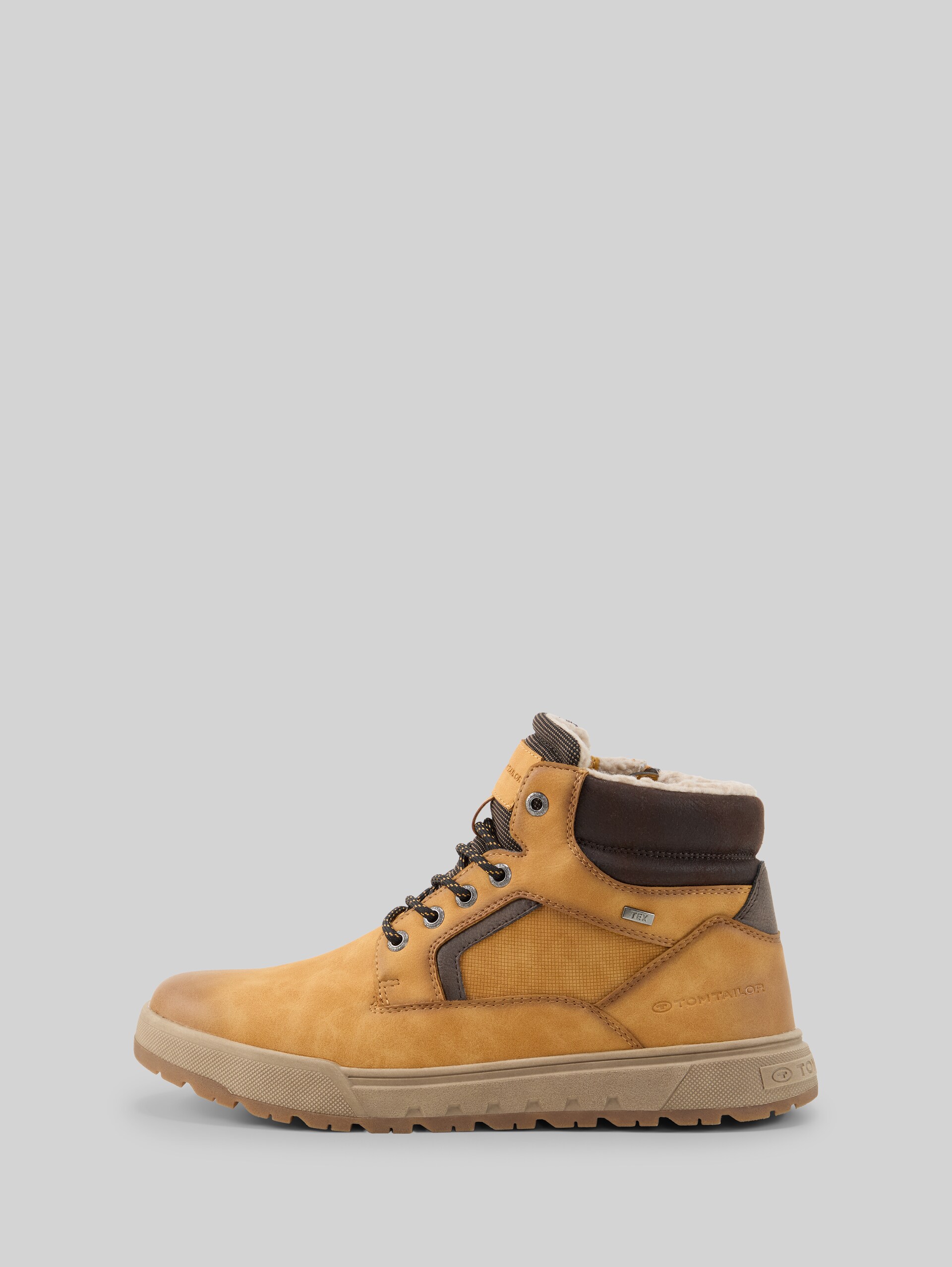 Bottes imperméables avec doublure - camel - vue latérale du produit