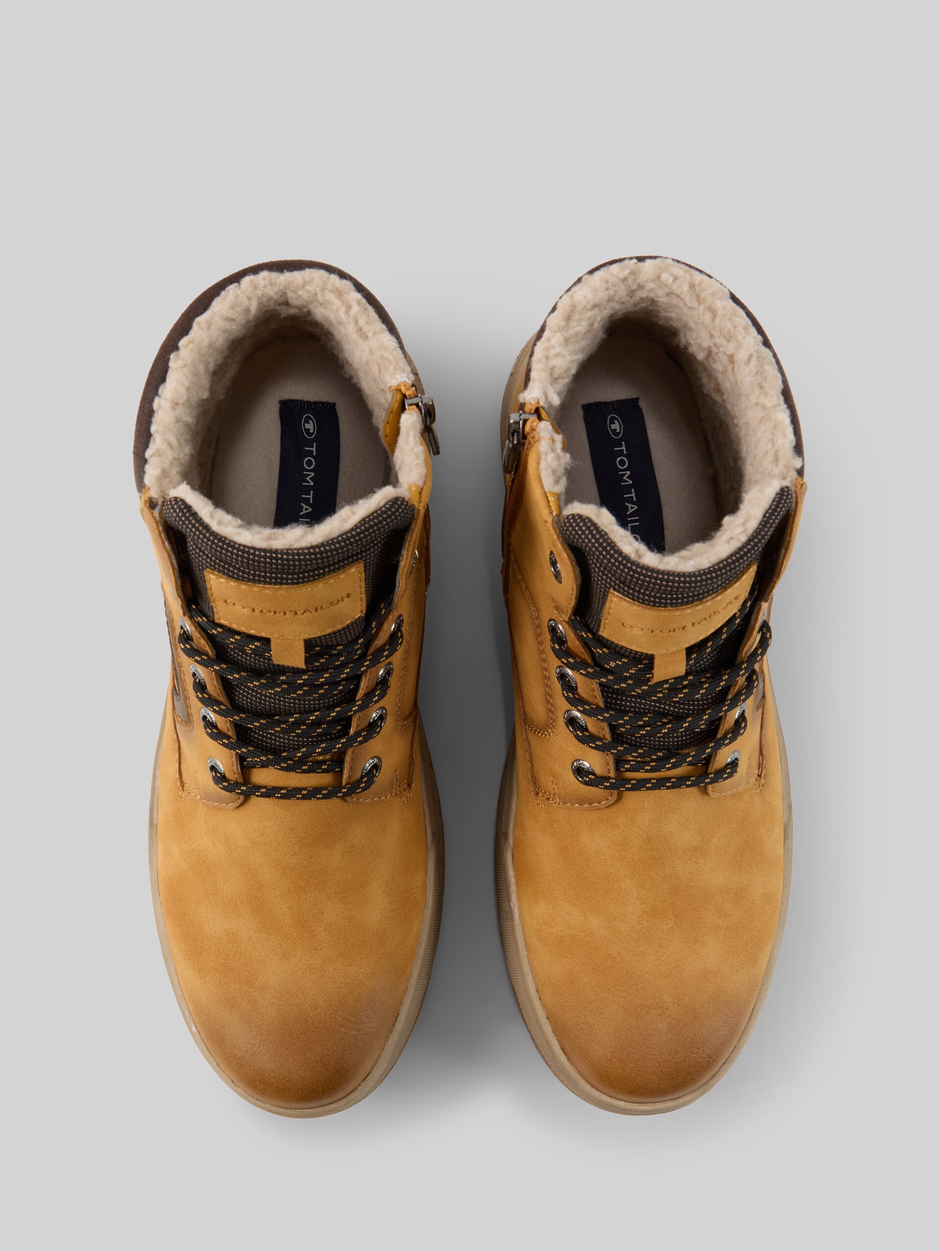 Bottes imperméables avec doublure - camel - Vue du produit du haut