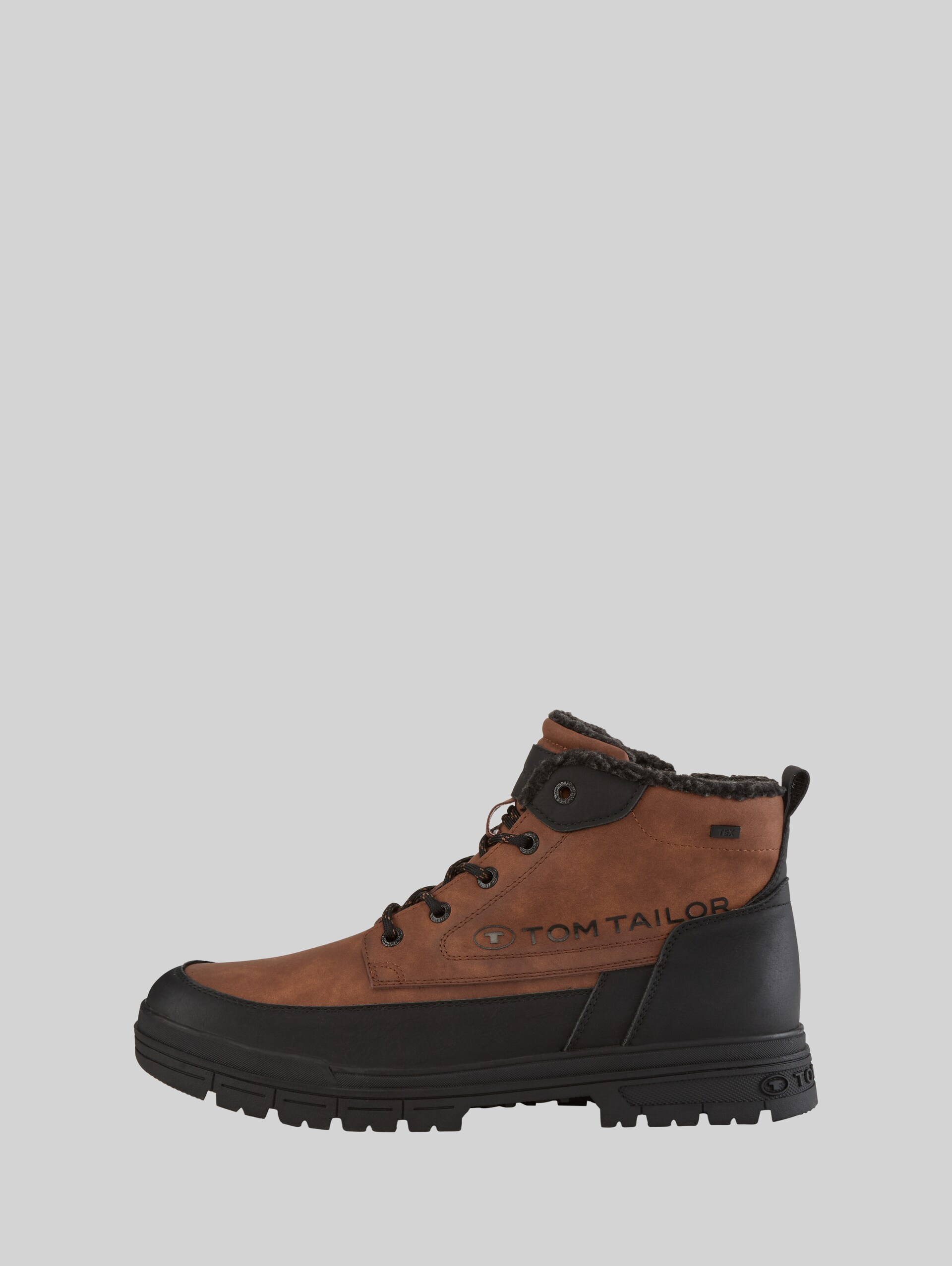 Wasserdichte Boots mit Fütterung - cognac - seitliche Produkt-Ansicht