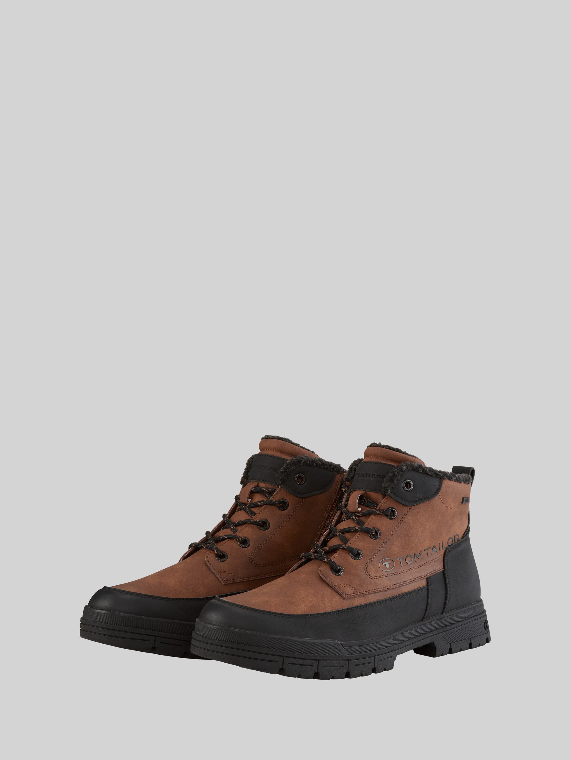 Wasserdichte Boots mit Fütterung - cognac - seitliche Produkt-Ansicht