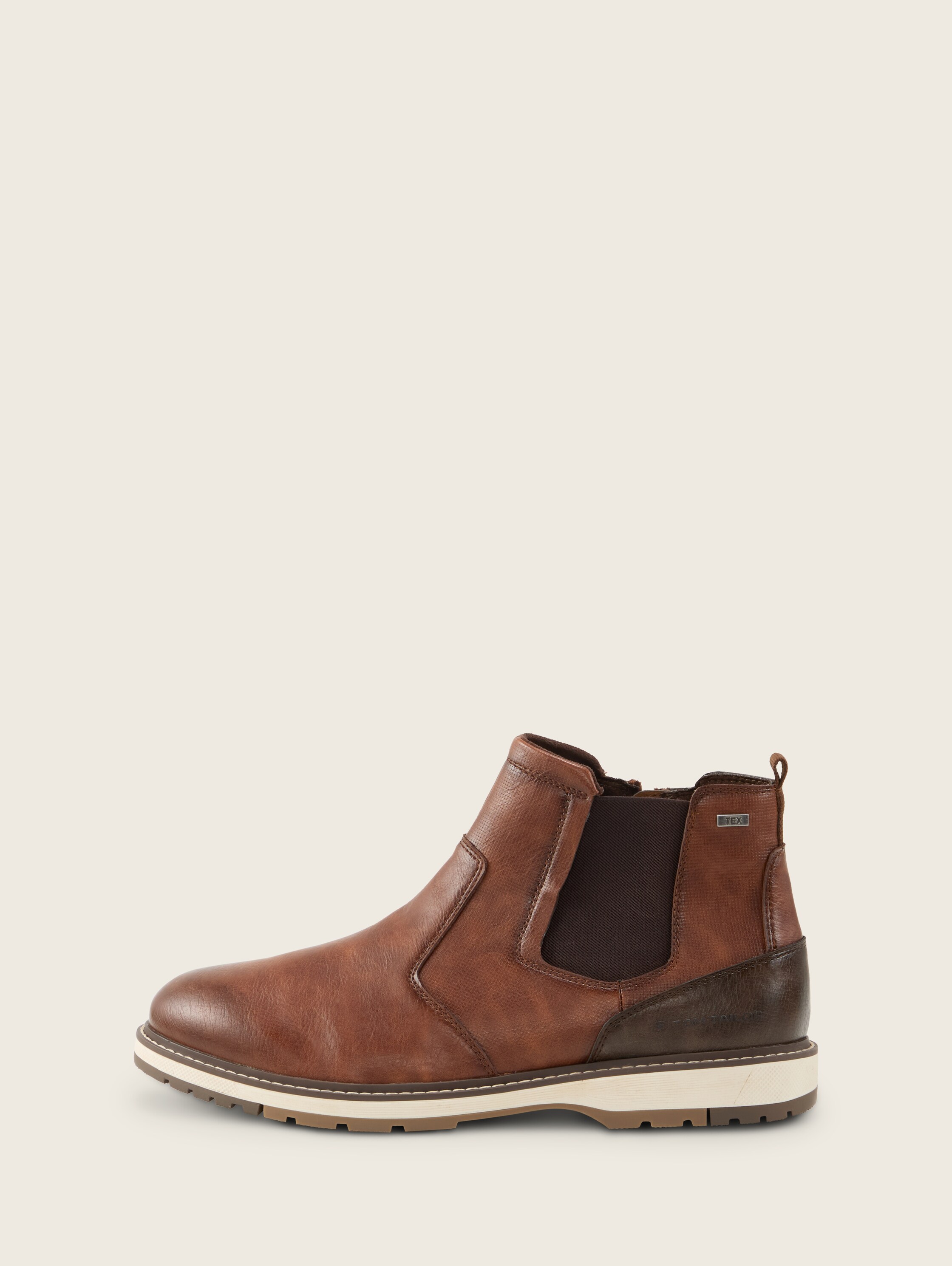 Kunstleder Stiefeletten - cognac - 