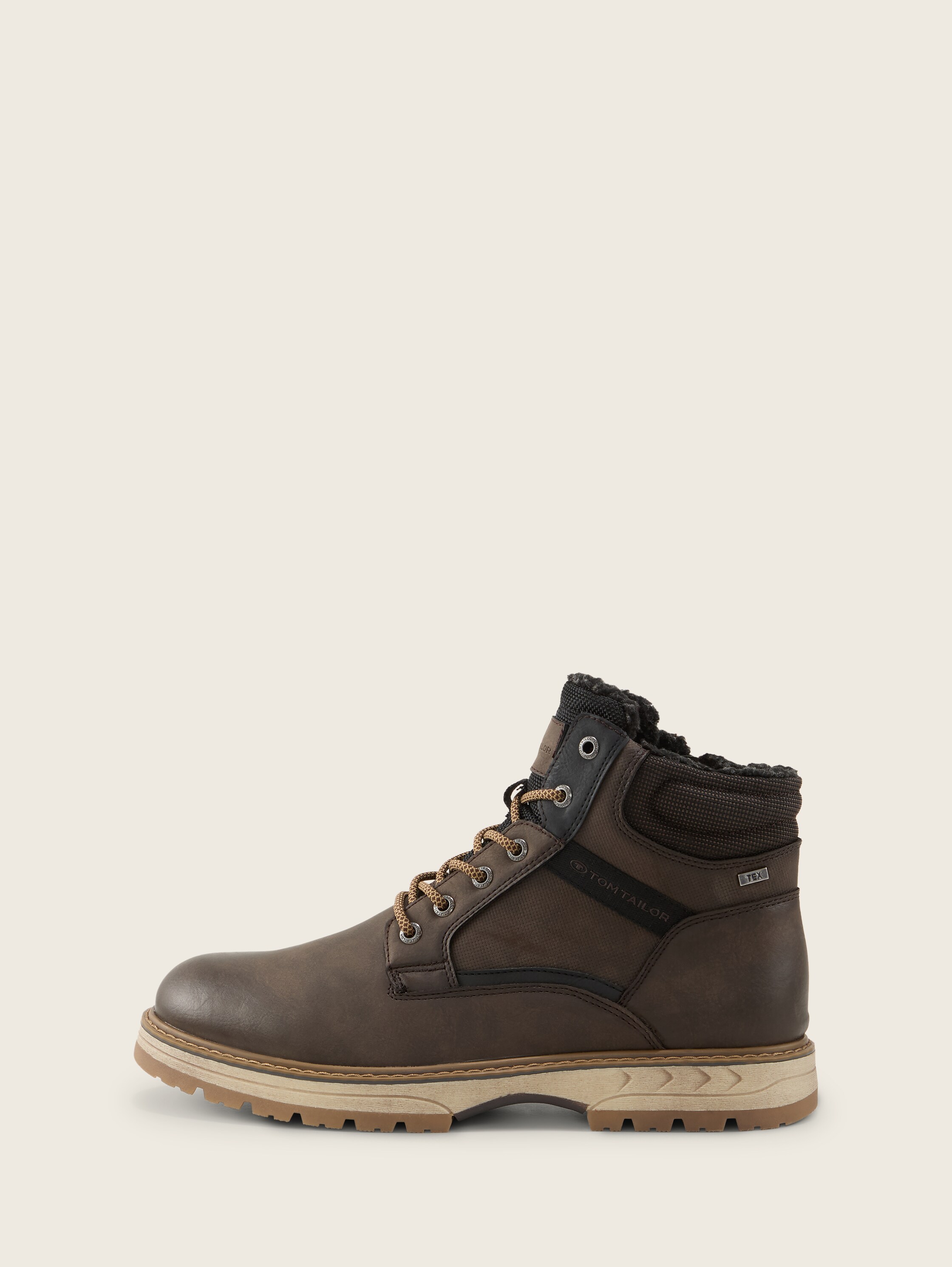 gevoerde laarzen - espresso - 