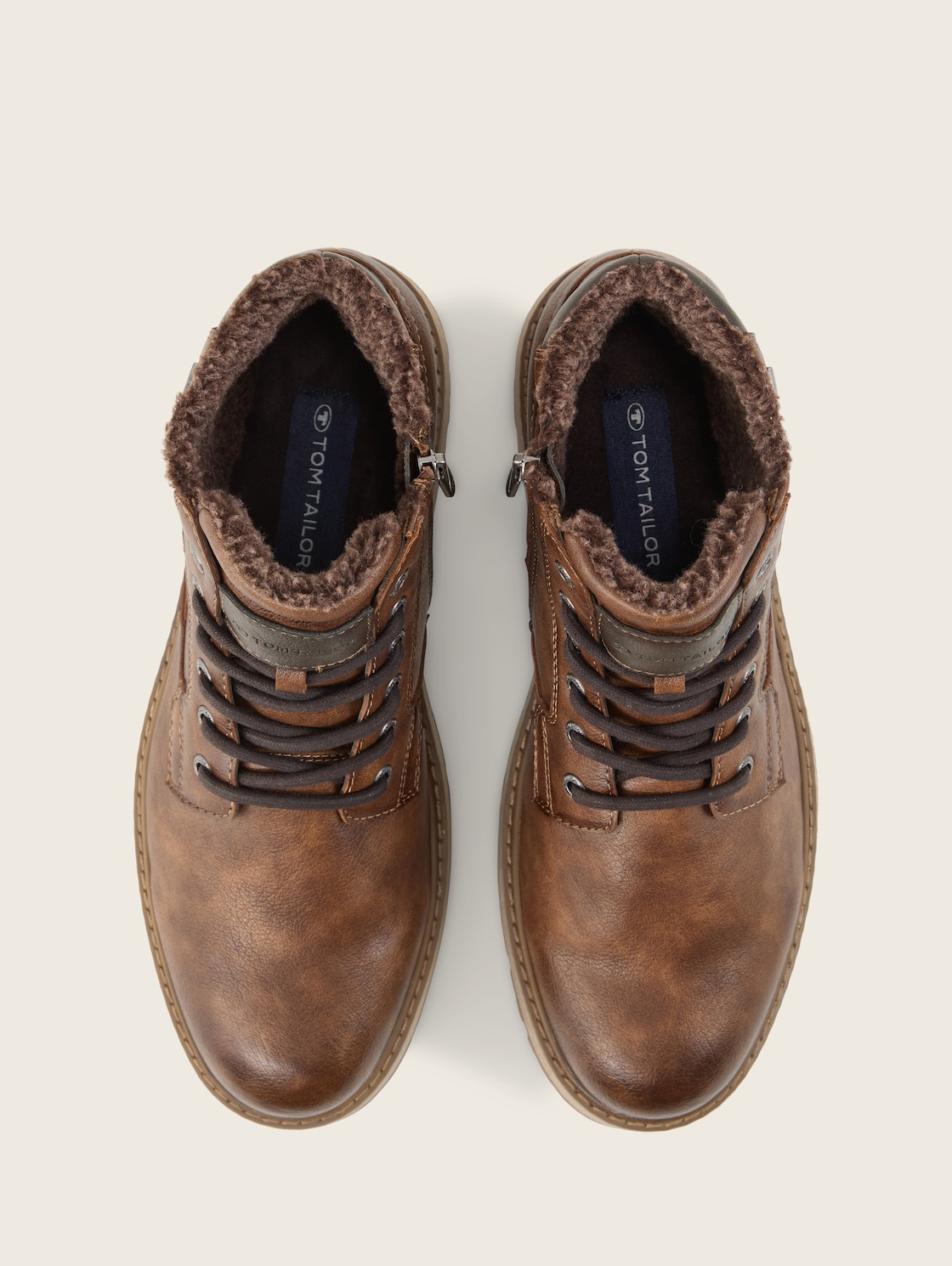 Wasserdichte Schnürstiefeletten - rust - Produkt-Ansicht von oben 