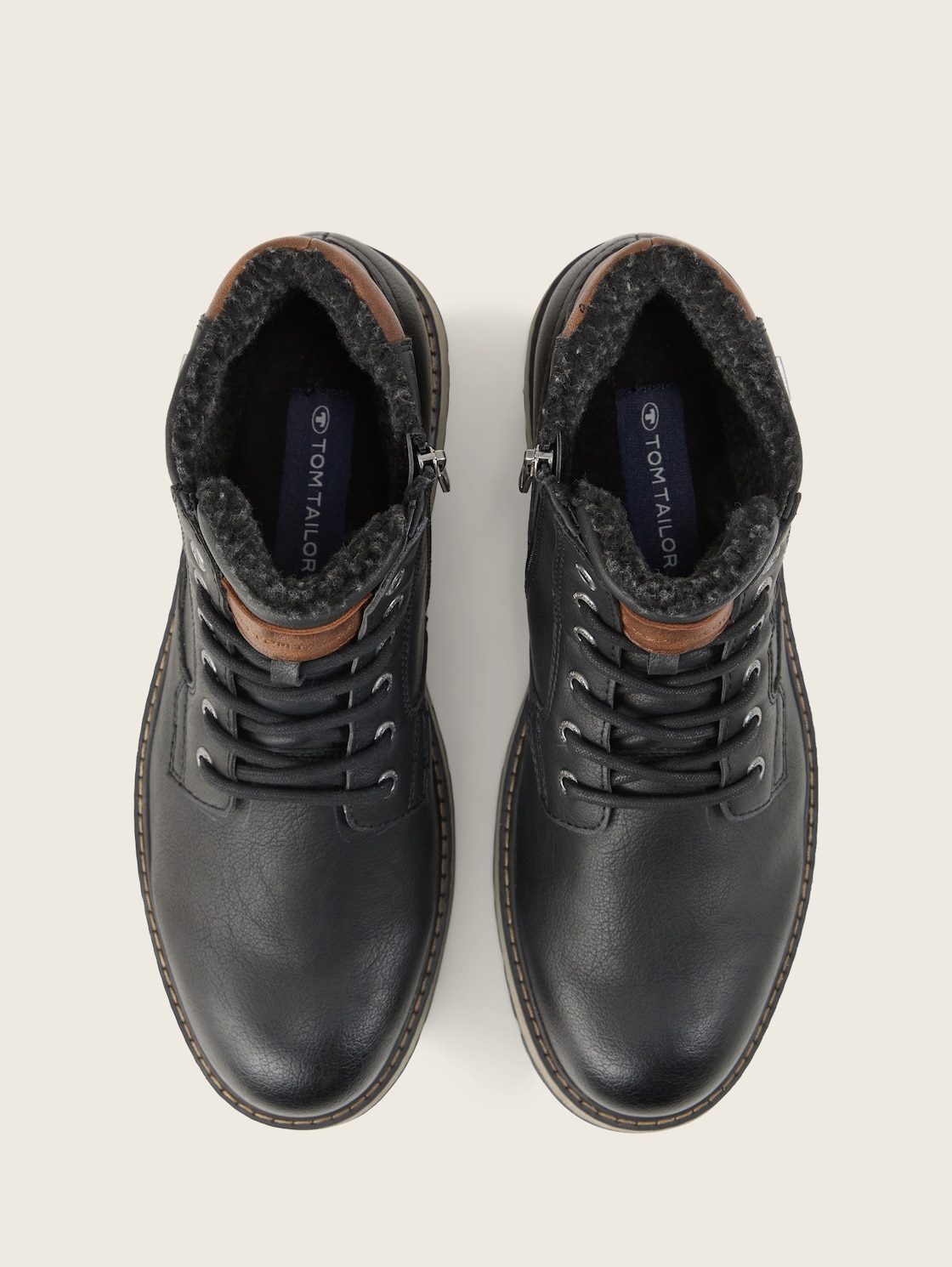 Wasserdichte Schnürstiefeletten - black - Produkt-Ansicht von oben 