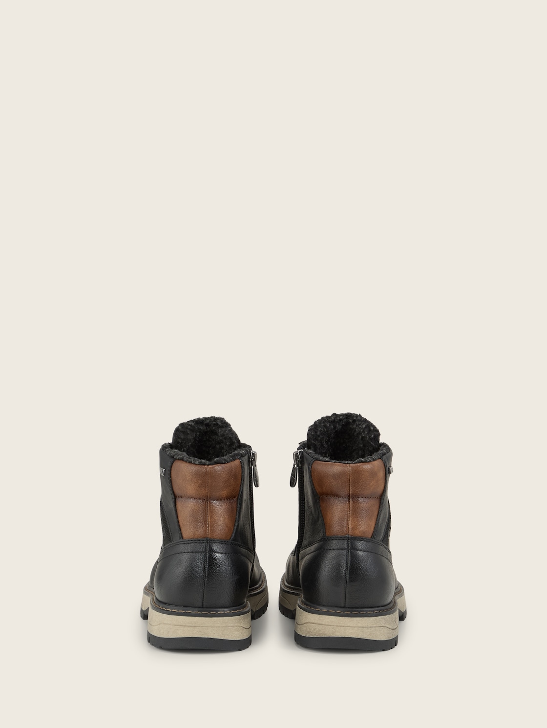 Wasserdichte Schnürstiefeletten - black - Produkt-Rückansicht