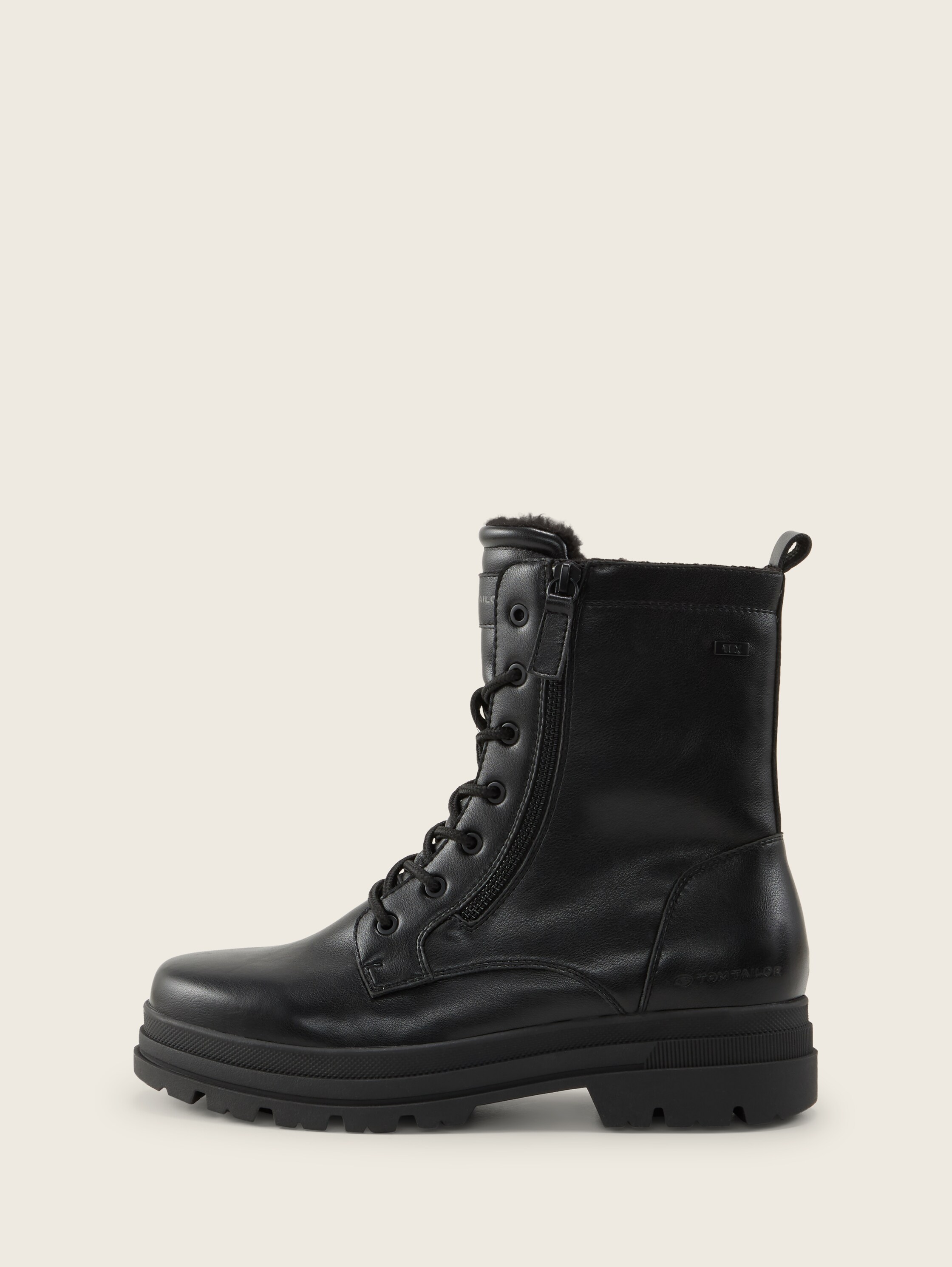 Stiefeletten aus Kunstleder - black_1 - 