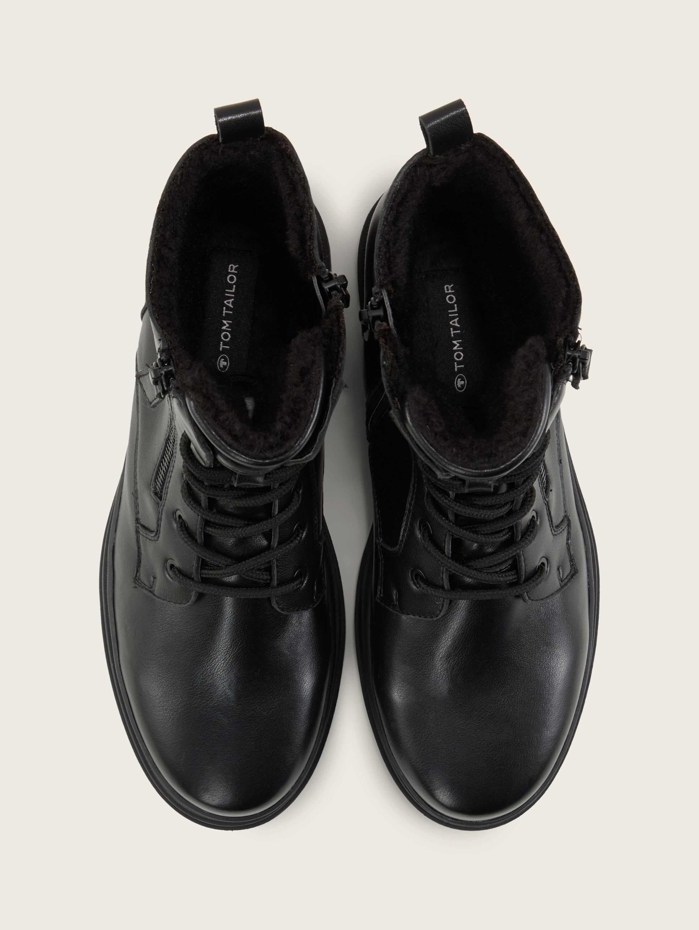 Stiefeletten aus Kunstleder - black_1 - 