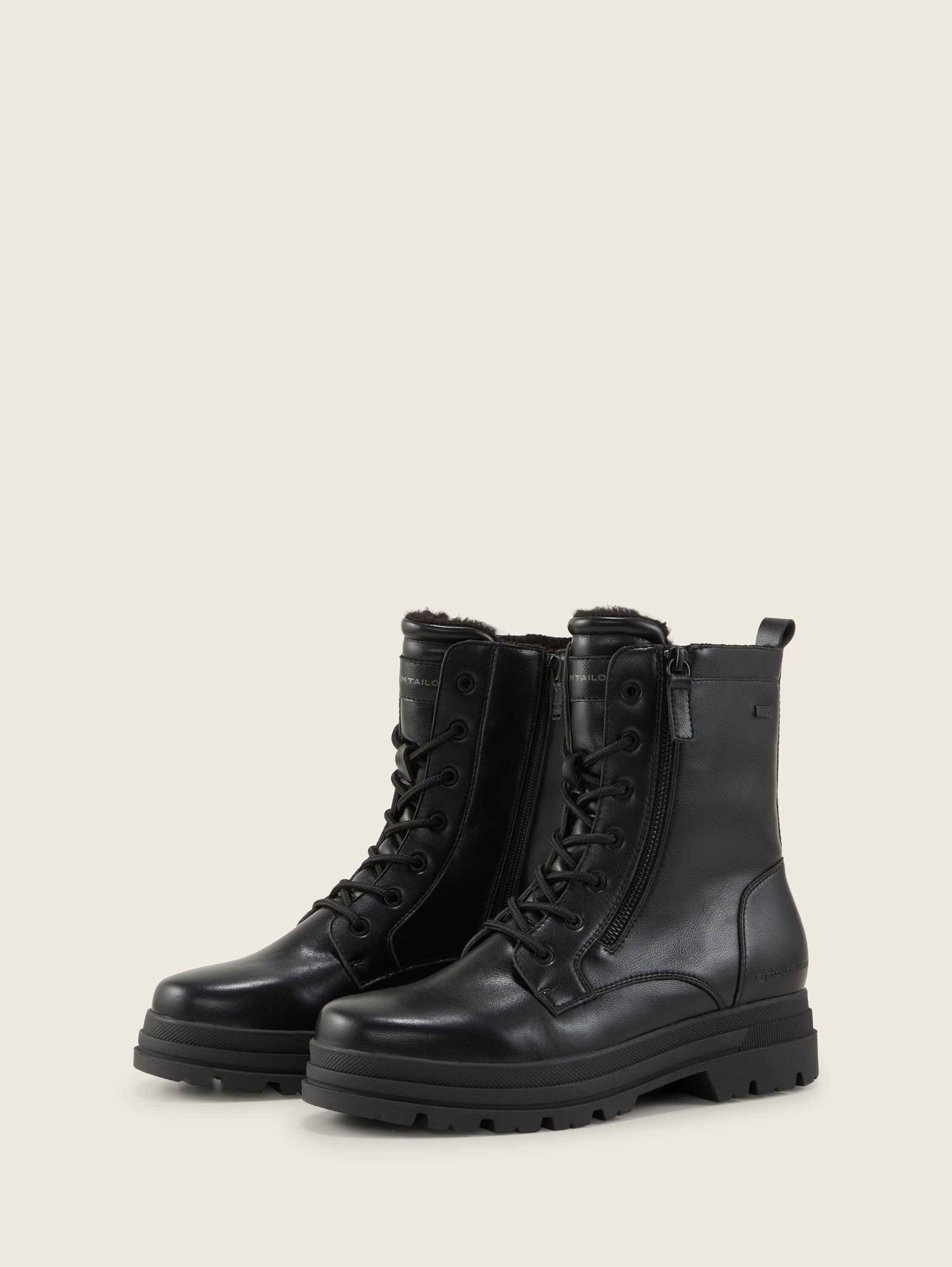 Stiefeletten aus Kunstleder - black_1 - 