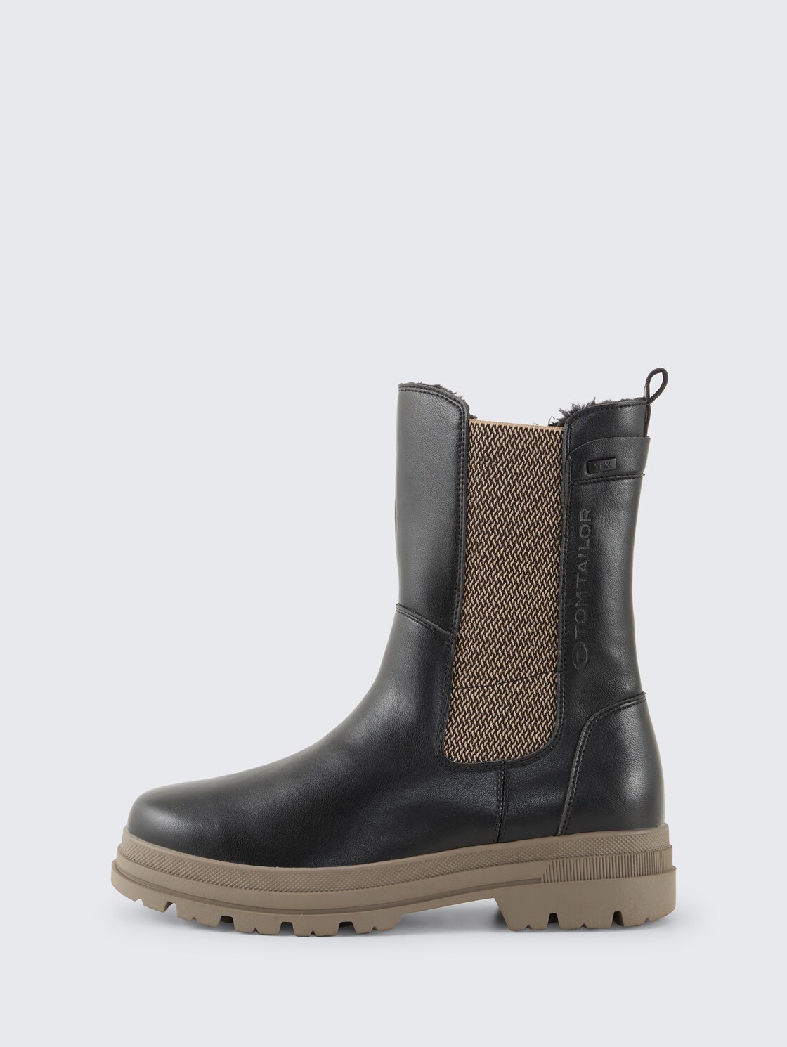 Wasserfeste Stiefel mit Fütterung - black - seitliche Produkt-Ansicht